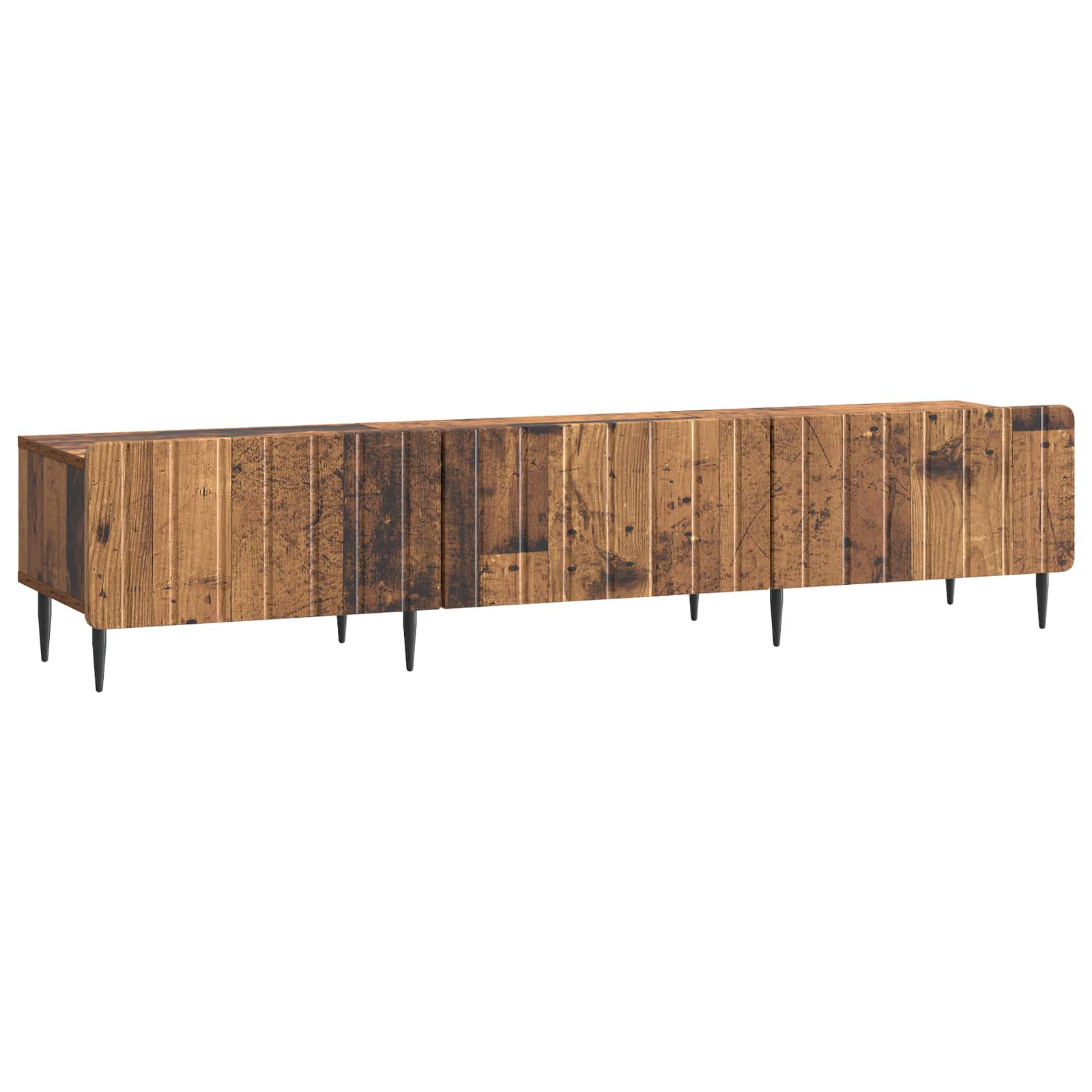 vidaXL TV-kast met lade Zwart 147 x 34,5 x 32 cm Bewerkt hout