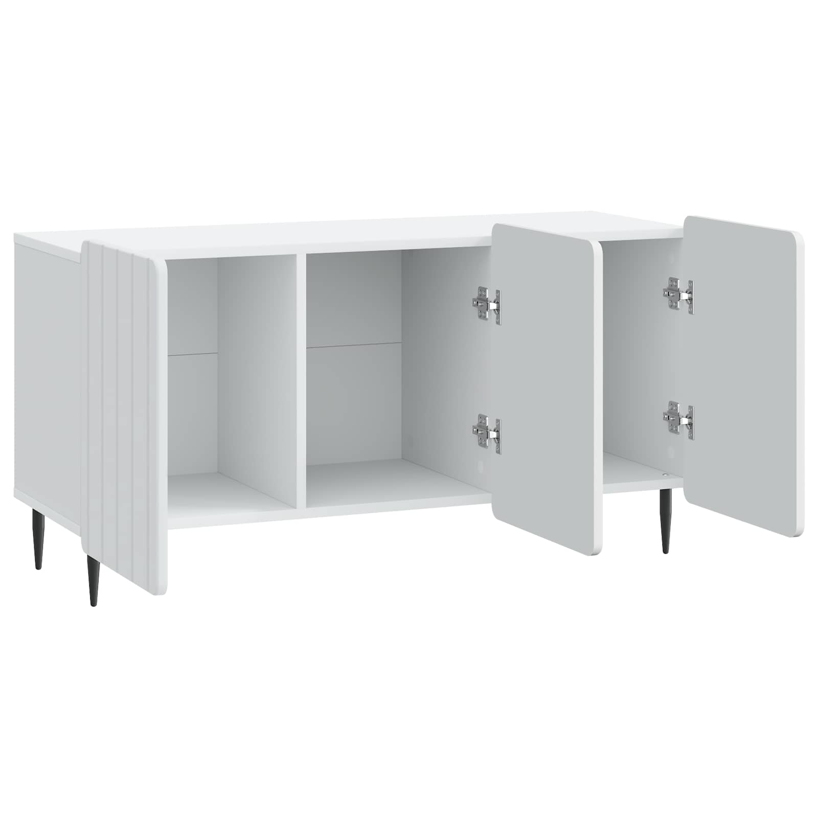 vidaXL TV-kast Zwart 99 x 34,5 x 52 cm Bewerkt hout