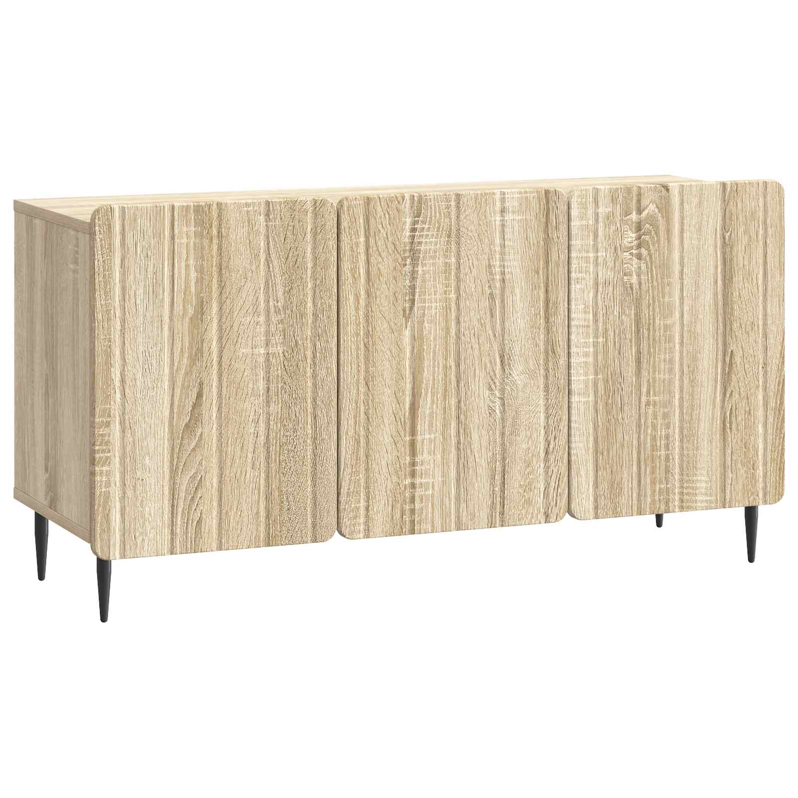 vidaXL TV-kast Zwart 99 x 34,5 x 52 cm Bewerkt hout