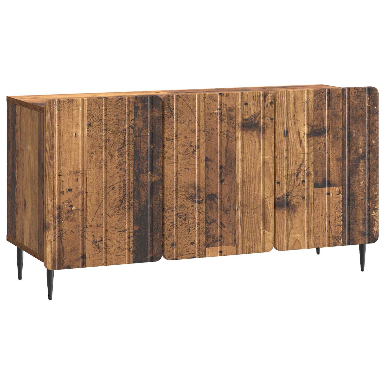 vidaXL TV-kast Zwart 99 x 34,5 x 52 cm Bewerkt hout