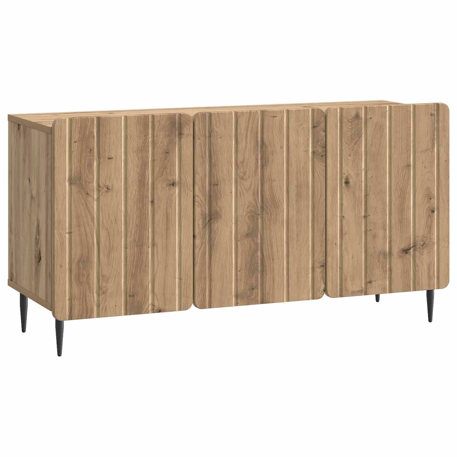 vidaXL TV-kast Zwart 99 x 34,5 x 52 cm Bewerkt hout
