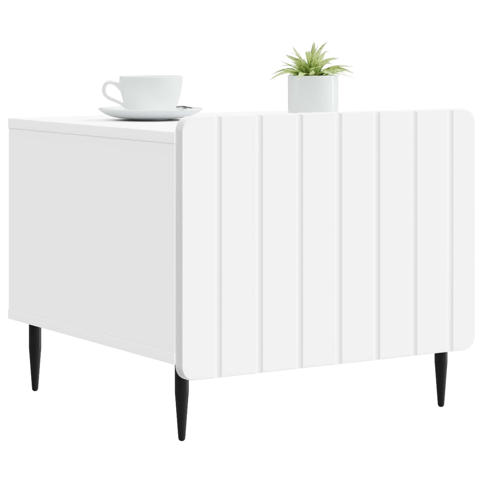 vidaXL Salontafel met lade Zwart 49 x 50 x 42 cm Bewerkt hout