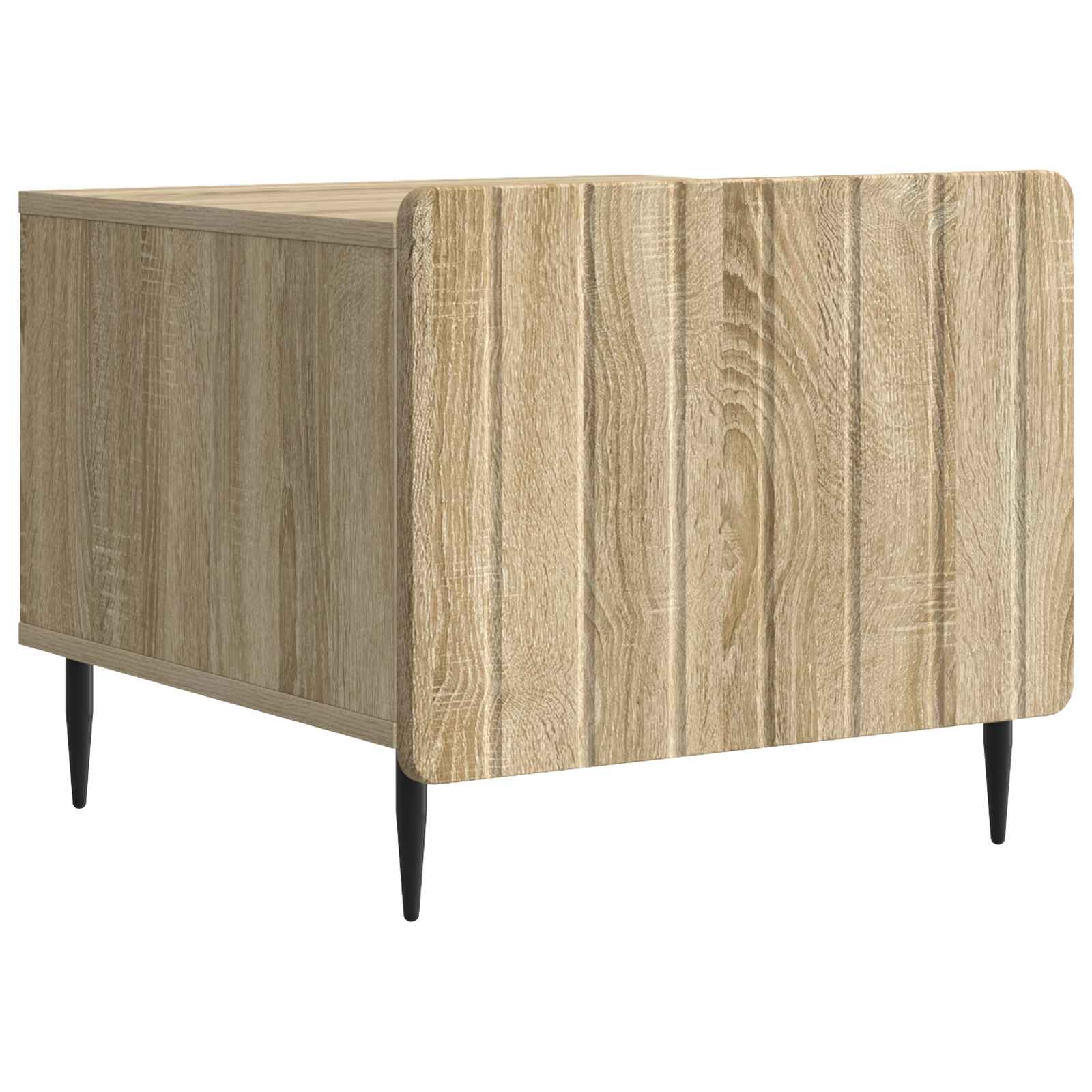 vidaXL Salontafel met lade Zwart 49 x 50 x 42 cm Bewerkt hout
