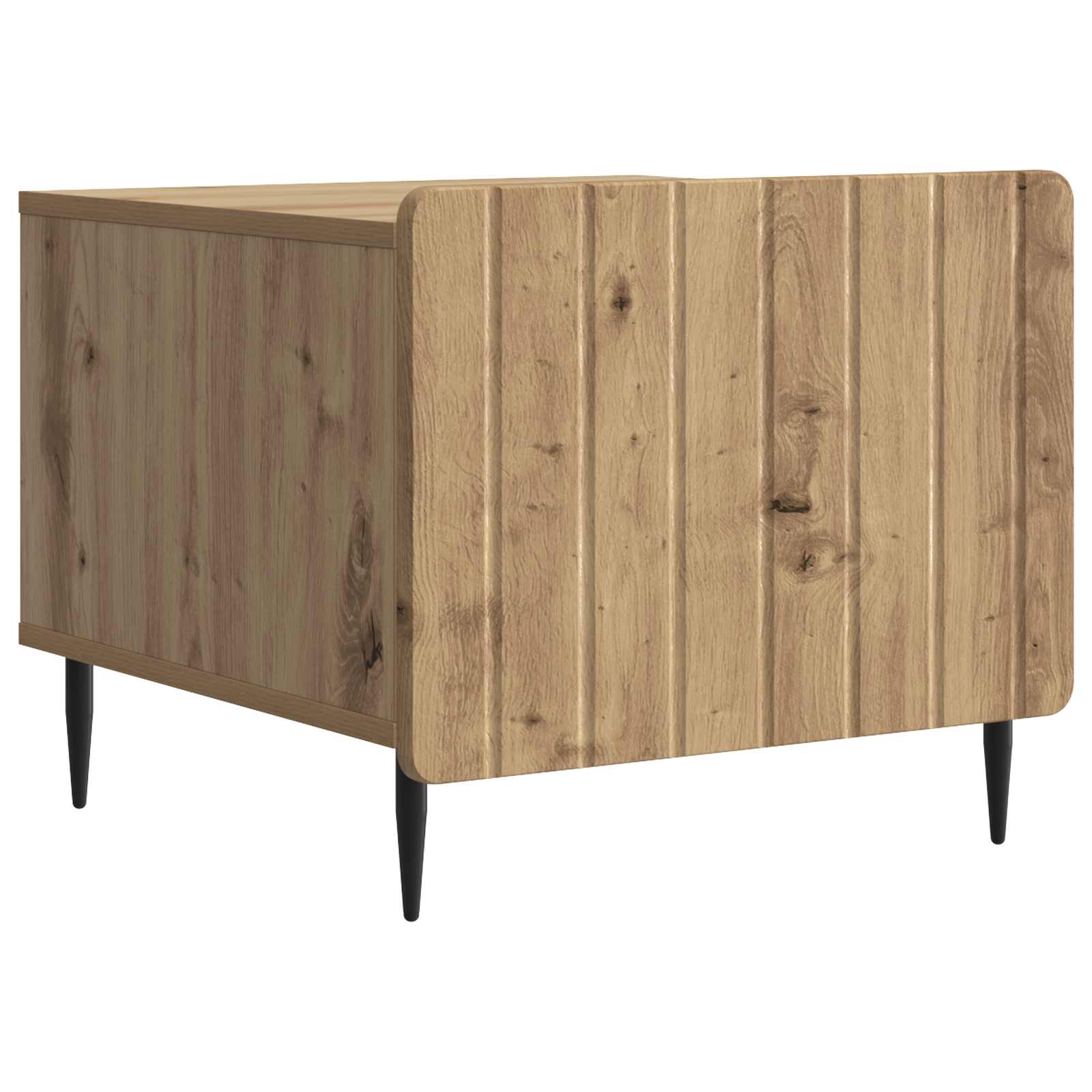 vidaXL Salontafel met lade Zwart 49 x 50 x 42 cm Bewerkt hout