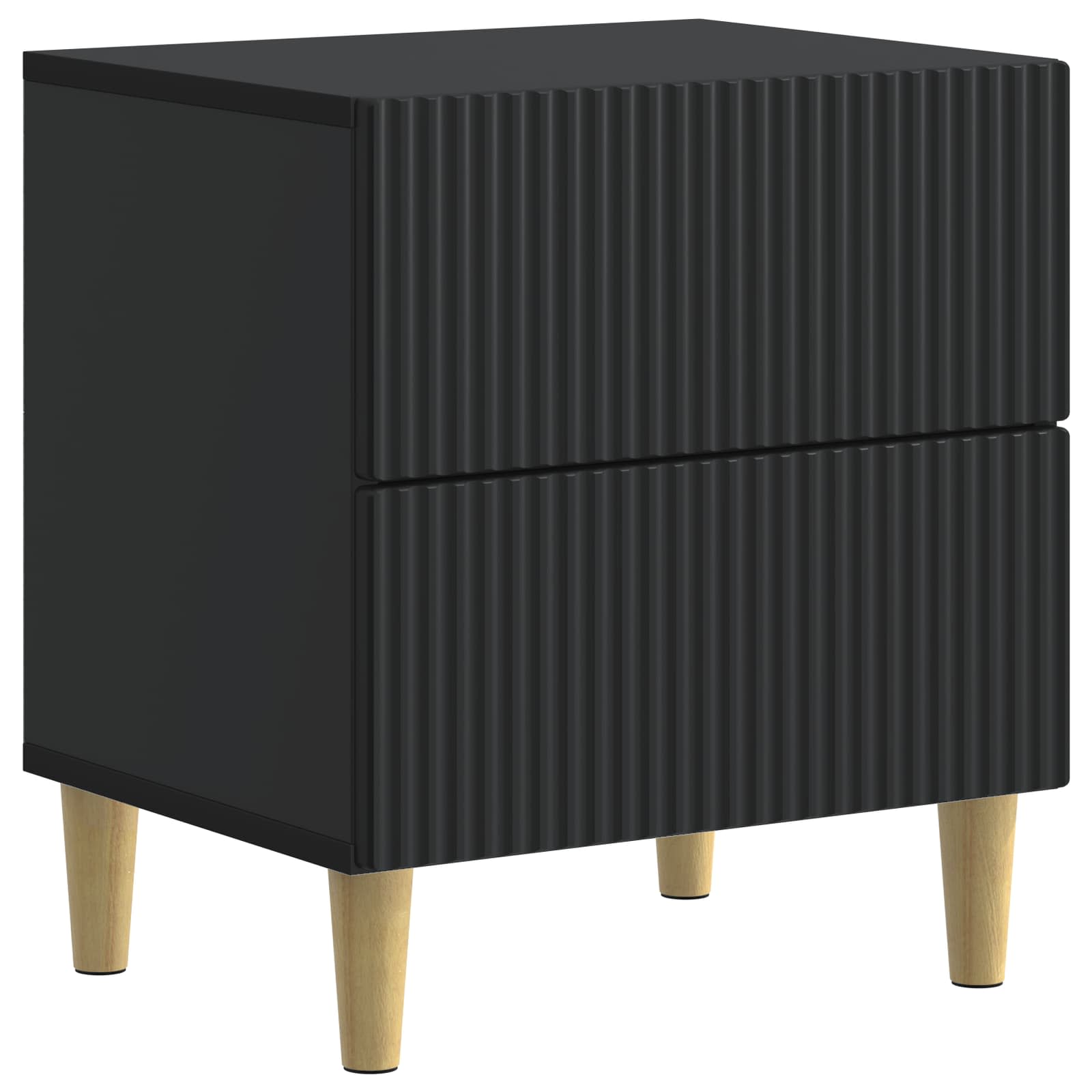 vidaXL Nachtkastje met lade 2 pcs Wit 43 x 34,5 x 48 cm Bewerkt hout