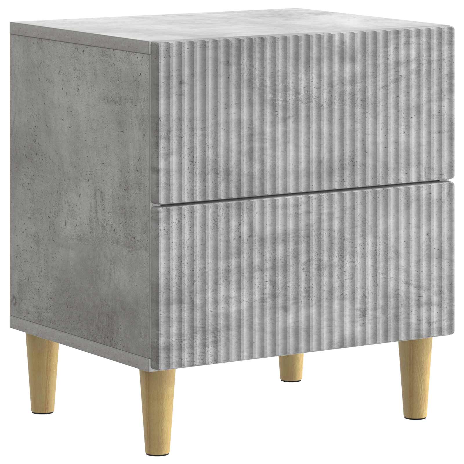 vidaXL Nachtkastje met lade 2 pcs Wit 43 x 34,5 x 48 cm Bewerkt hout
