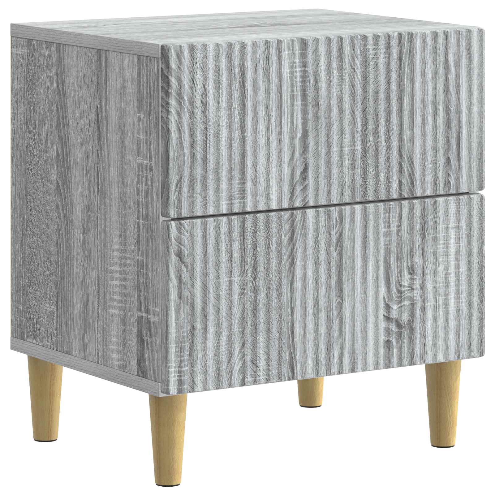 vidaXL Nachtkastje met lade 2 pcs Wit 43 x 34,5 x 48 cm Bewerkt hout