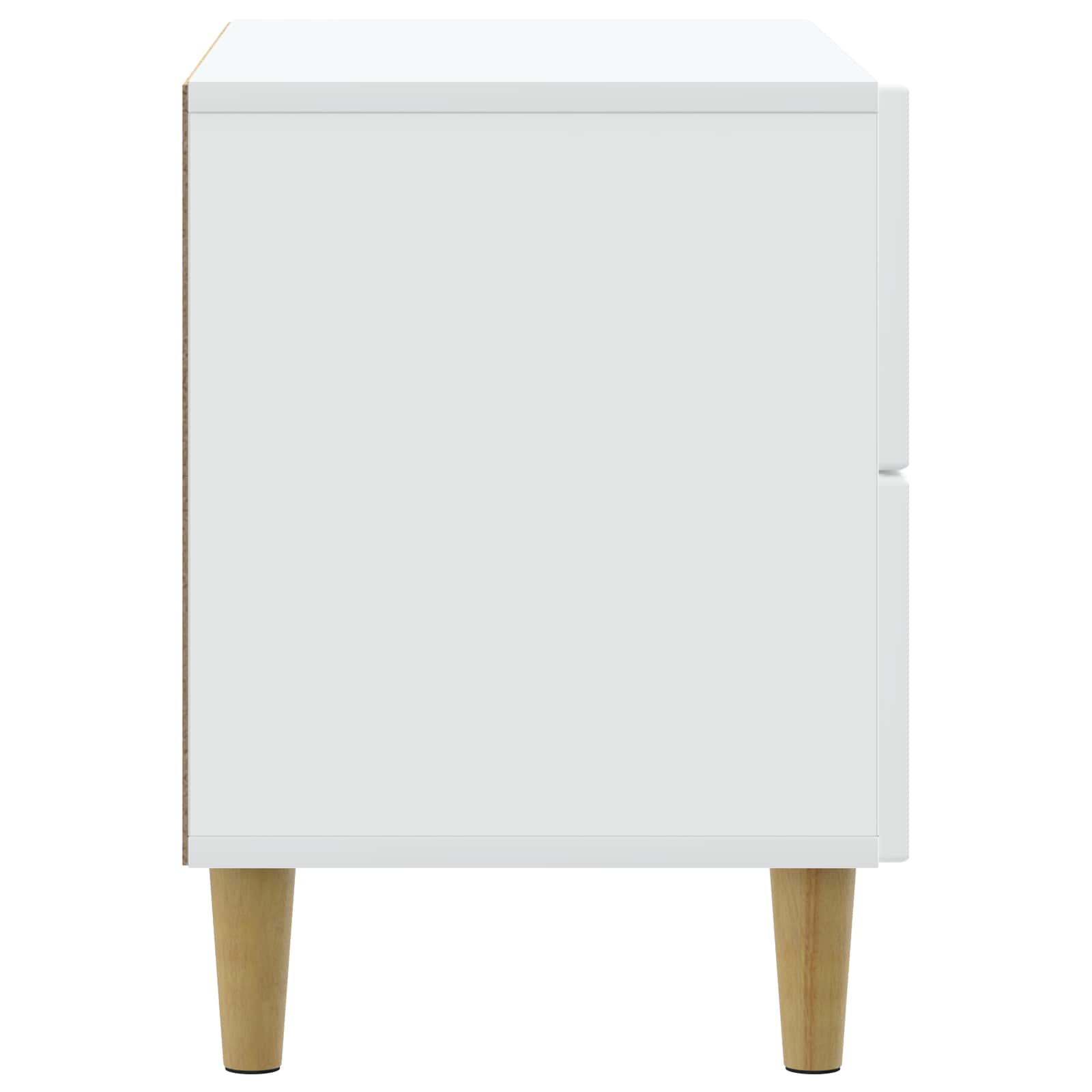 vidaXL Nachtkastje met lade Zwart 62 x 34,5 x 48 cm Bewerkt hout