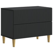 vidaXL Nachtkastje met lade Zwart 62 x 34,5 x 48 cm Bewerkt hout