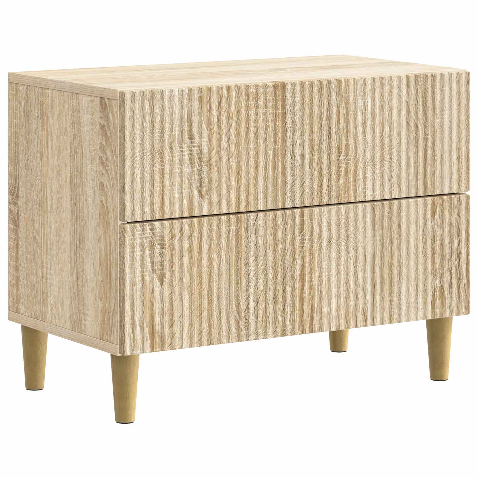 vidaXL Nachtkastje met lade Zwart 62 x 34,5 x 48 cm Bewerkt hout