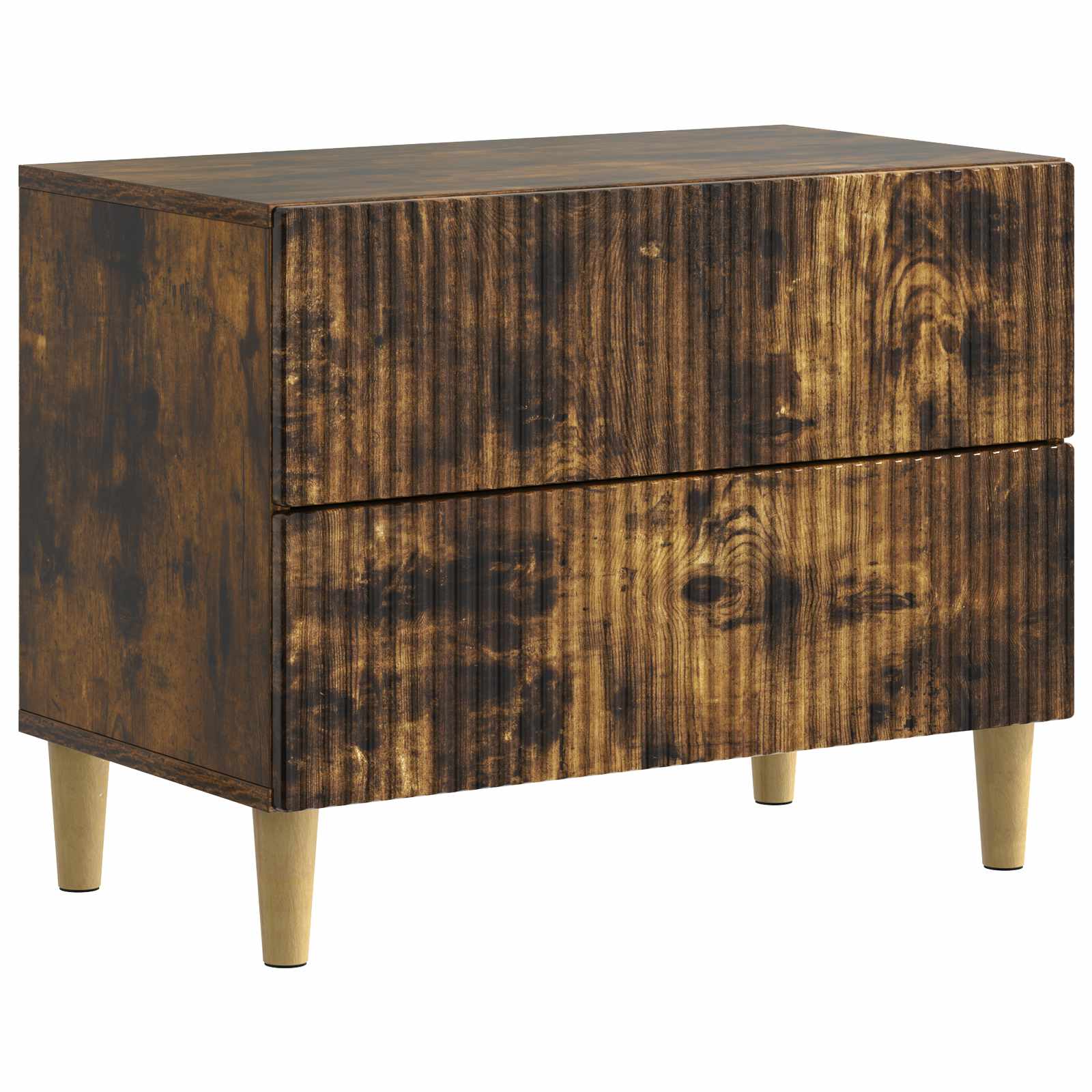 vidaXL Nachtkastje met lade Zwart 62 x 34,5 x 48 cm Bewerkt hout