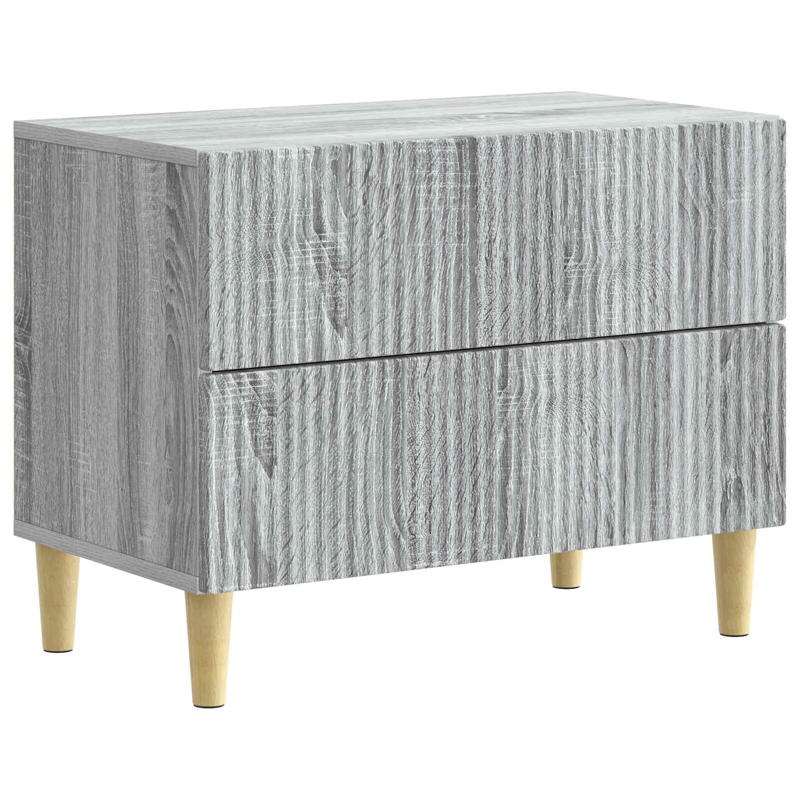 vidaXL Nachtkastje met lade Zwart 62 x 34,5 x 48 cm Bewerkt hout