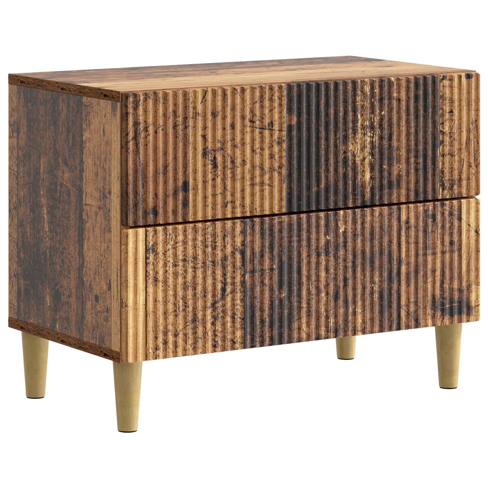 vidaXL Nachtkastje met lade Zwart 62 x 34,5 x 48 cm Bewerkt hout