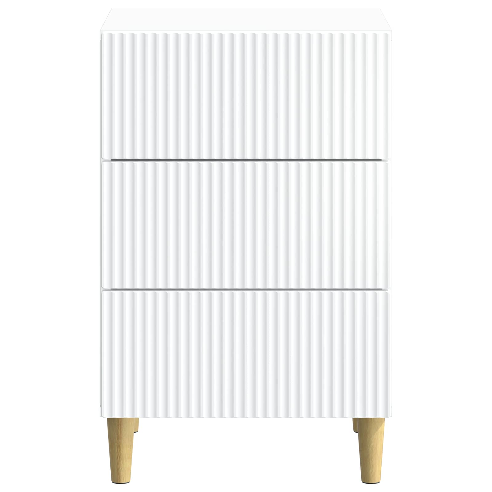 vidaXL Nachtkastje met lade Zwart 43 x 41 x 66,5 cm Bewerkt hout