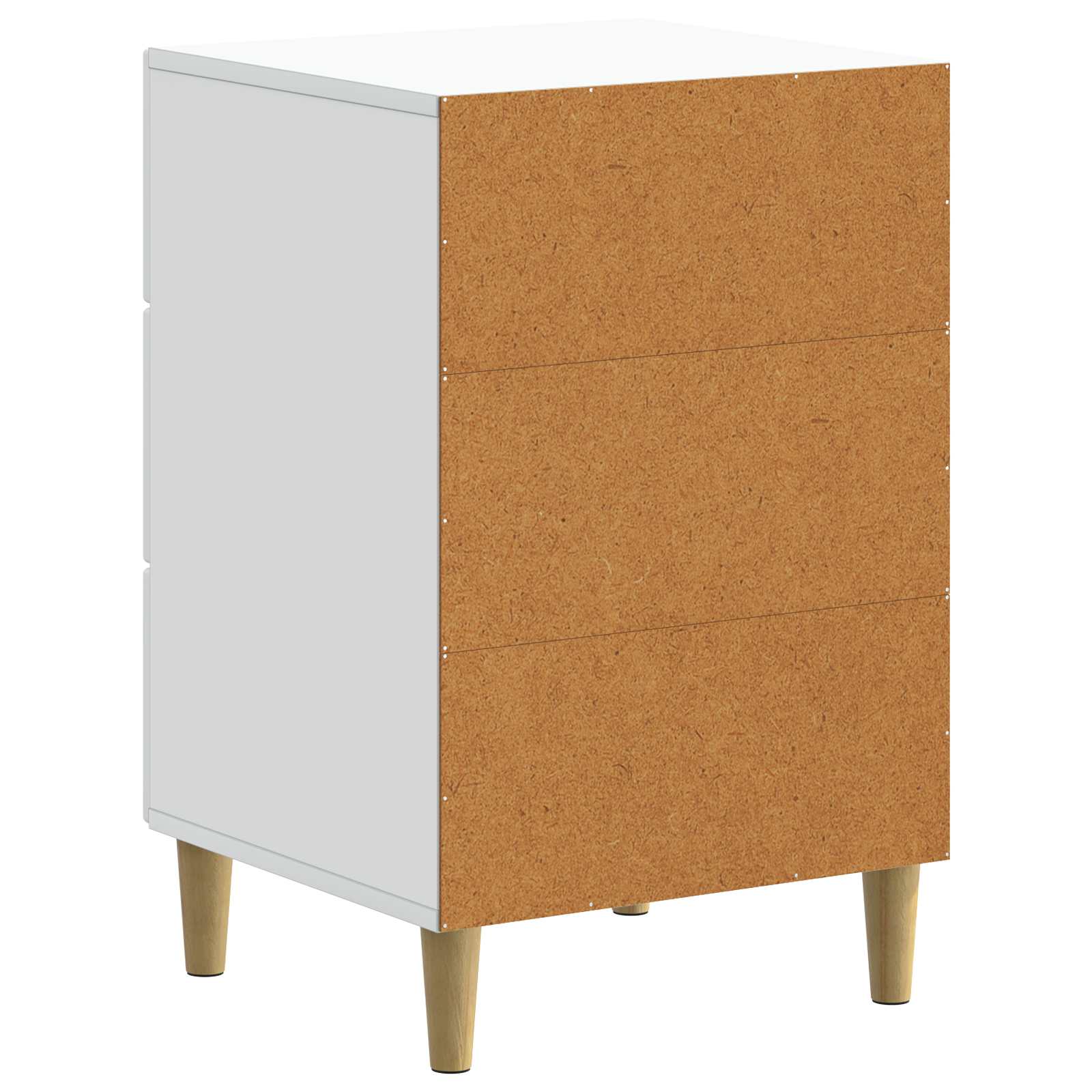 vidaXL Nachtkastje met lade Zwart 43 x 41 x 66,5 cm Bewerkt hout