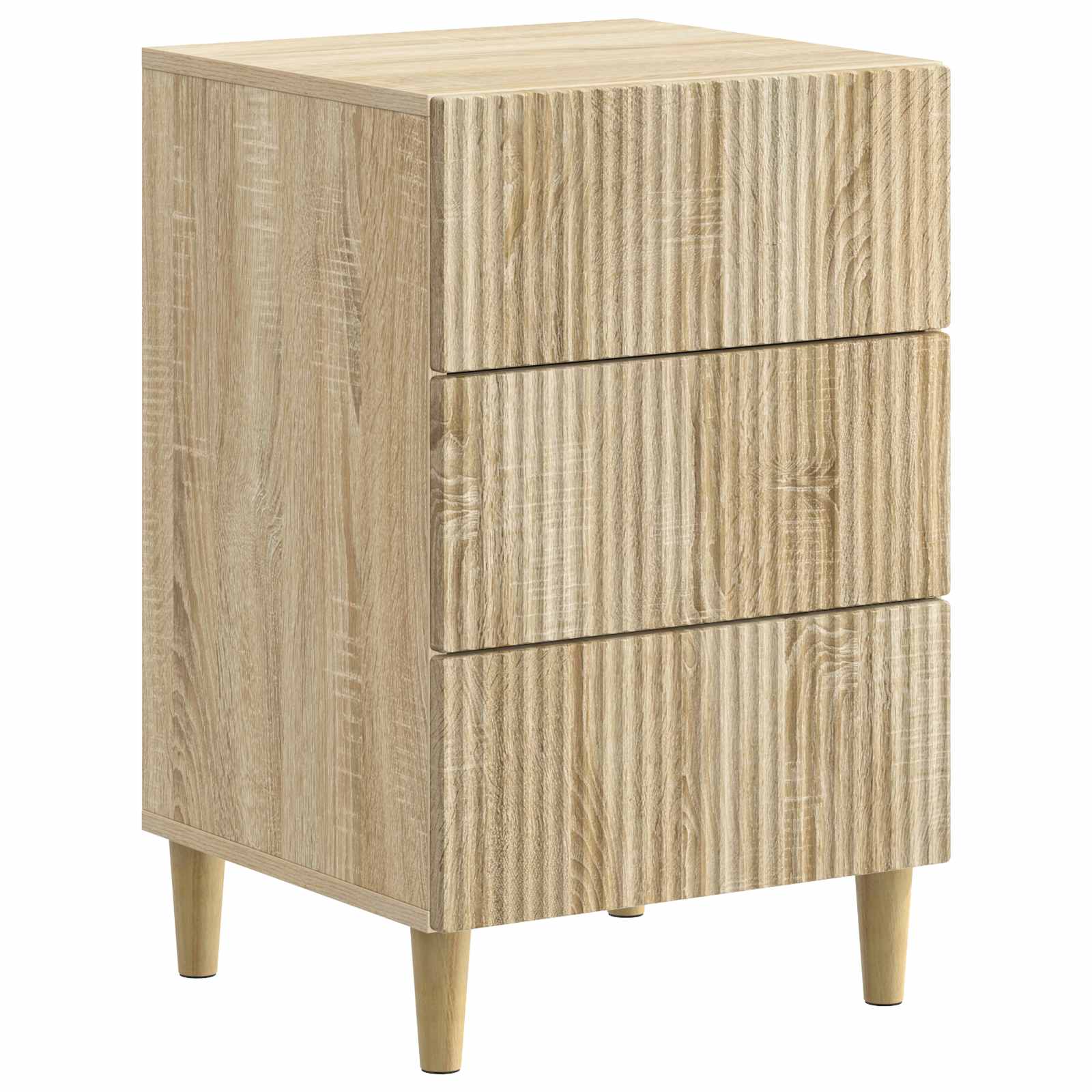 vidaXL Nachtkastje met lade Zwart 43 x 41 x 66,5 cm Bewerkt hout