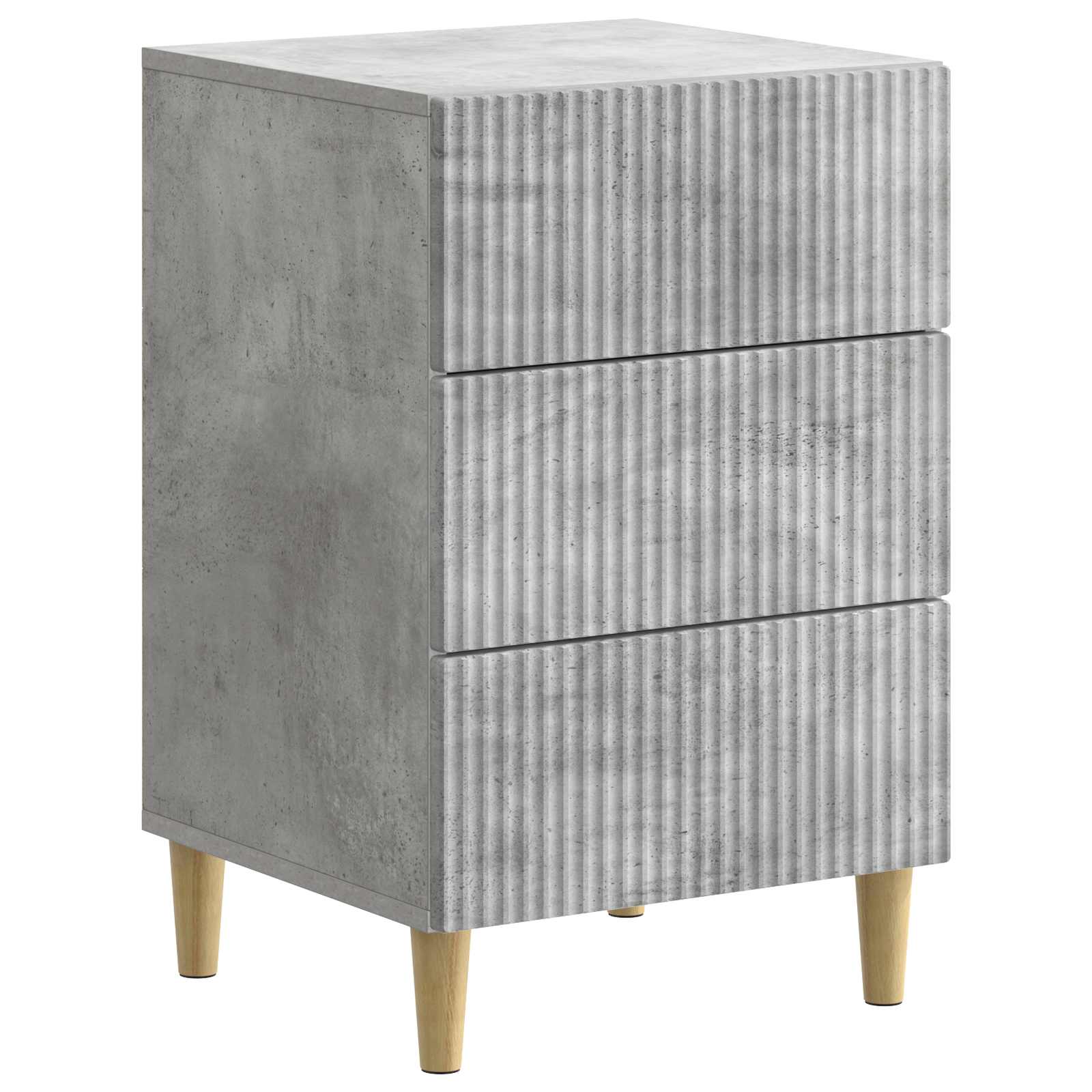 vidaXL Nachtkastje met lade Zwart 43 x 41 x 66,5 cm Bewerkt hout