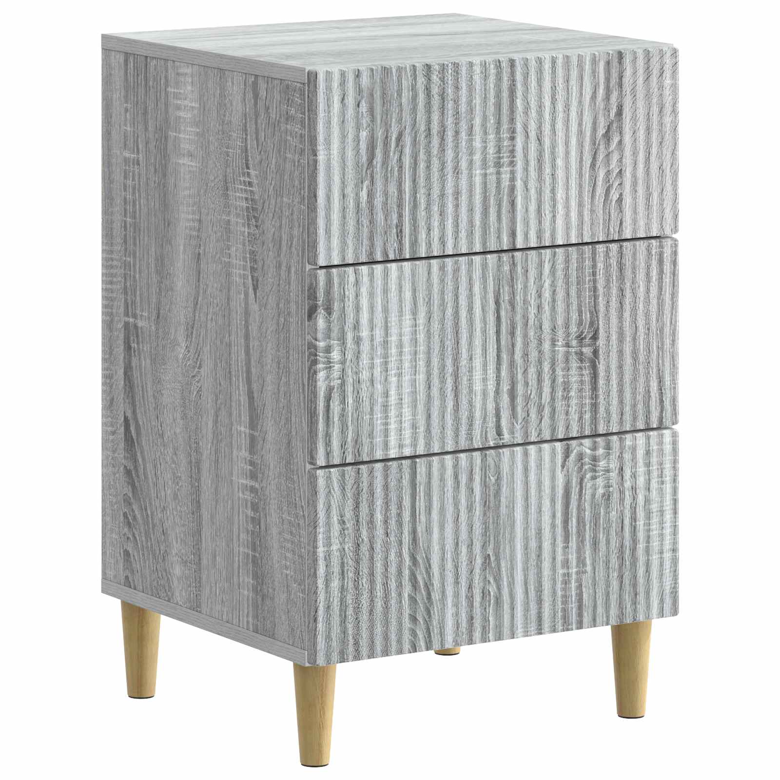 vidaXL Nachtkastje met lade Zwart 43 x 41 x 66,5 cm Bewerkt hout