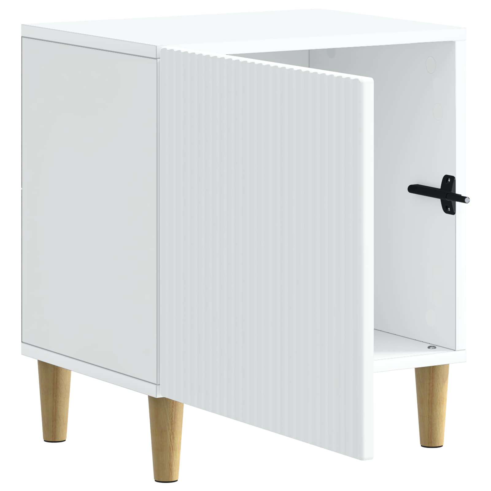 vidaXL Nachtkastje 2 pcs Wit 43 x 34,5 x 50 cm Bewerkt hout