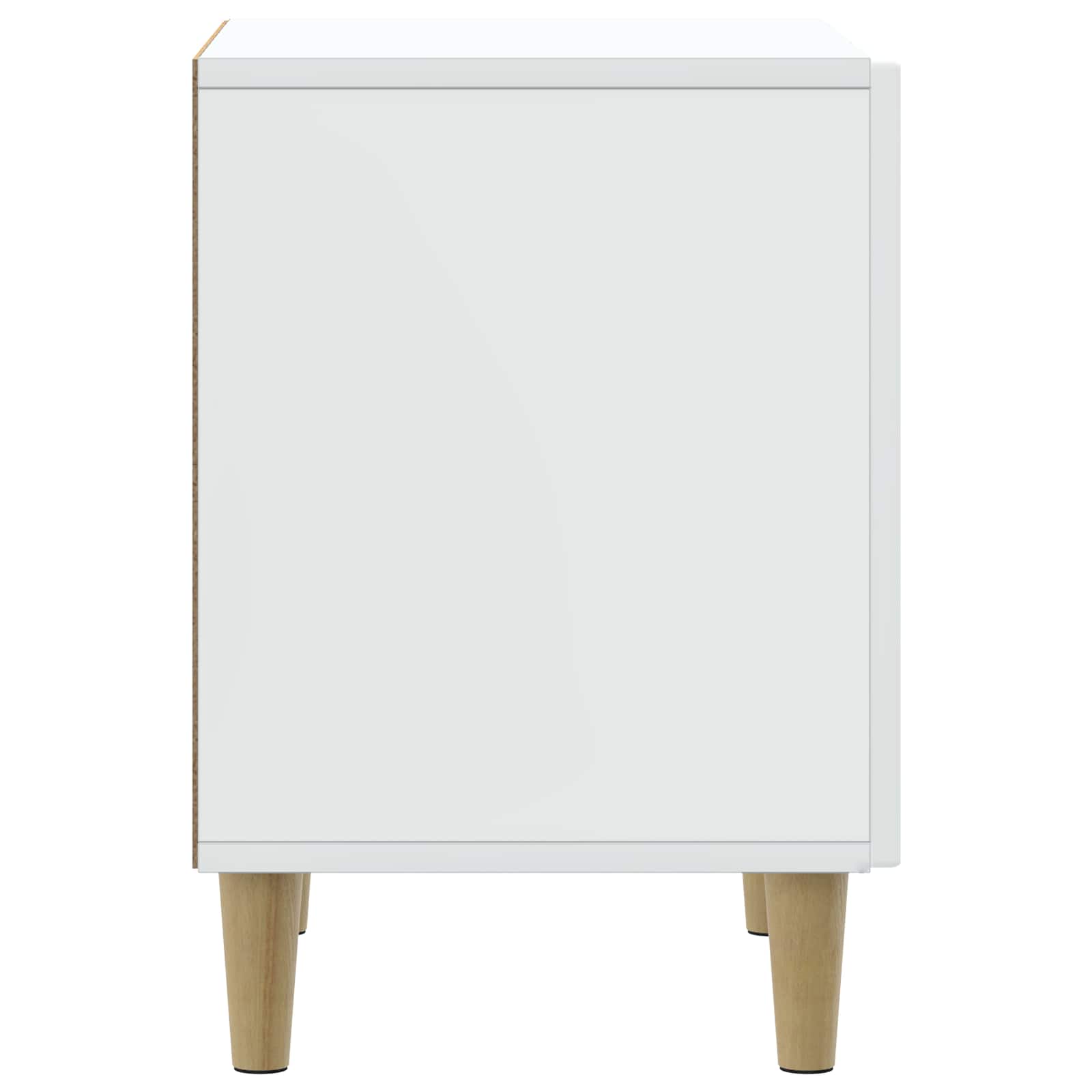 vidaXL Nachtkastje 2 pcs Wit 43 x 34,5 x 50 cm Bewerkt hout