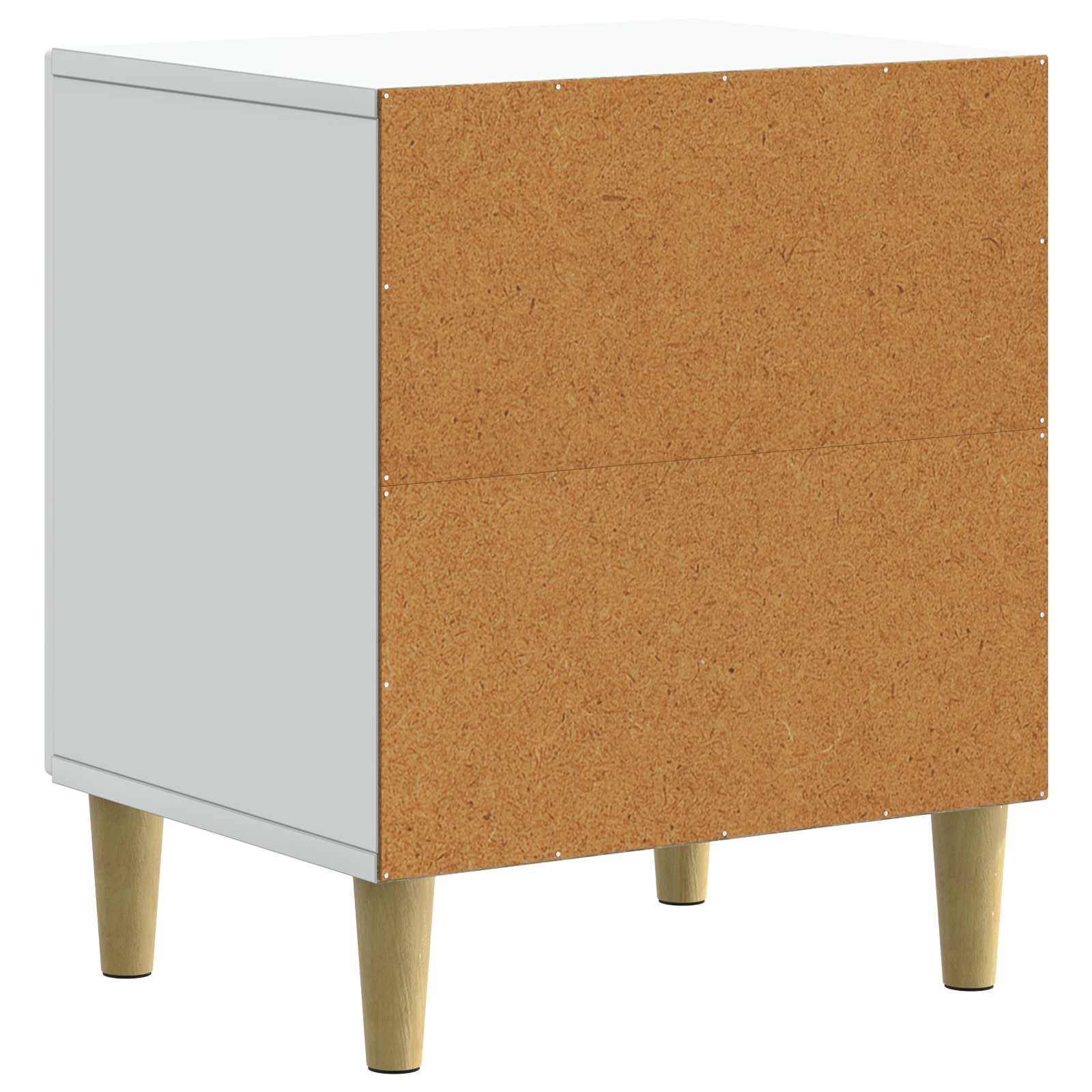 vidaXL Nachtkastje 2 pcs Wit 43 x 34,5 x 50 cm Bewerkt hout