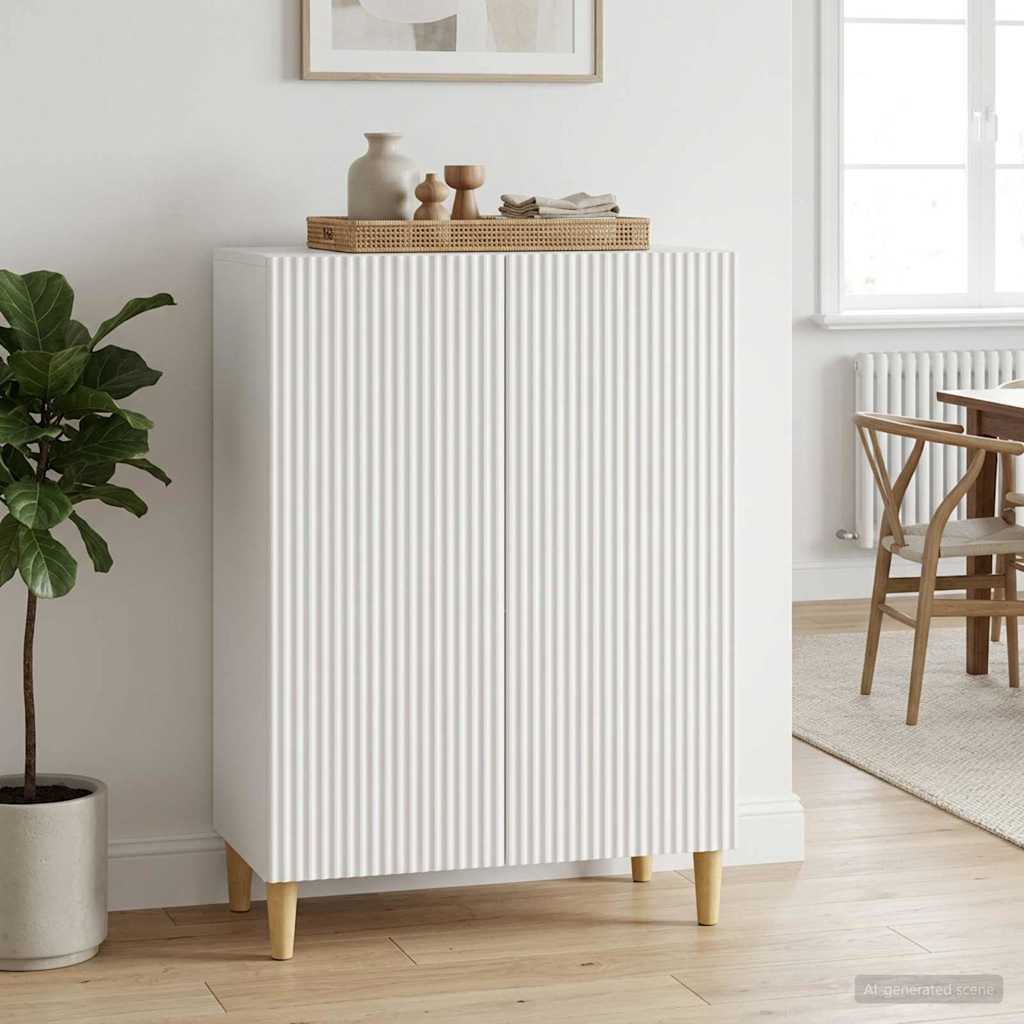 vidaXL Dressoir Zwart 66 x 34,5 x 90 cm Bewerkt hout