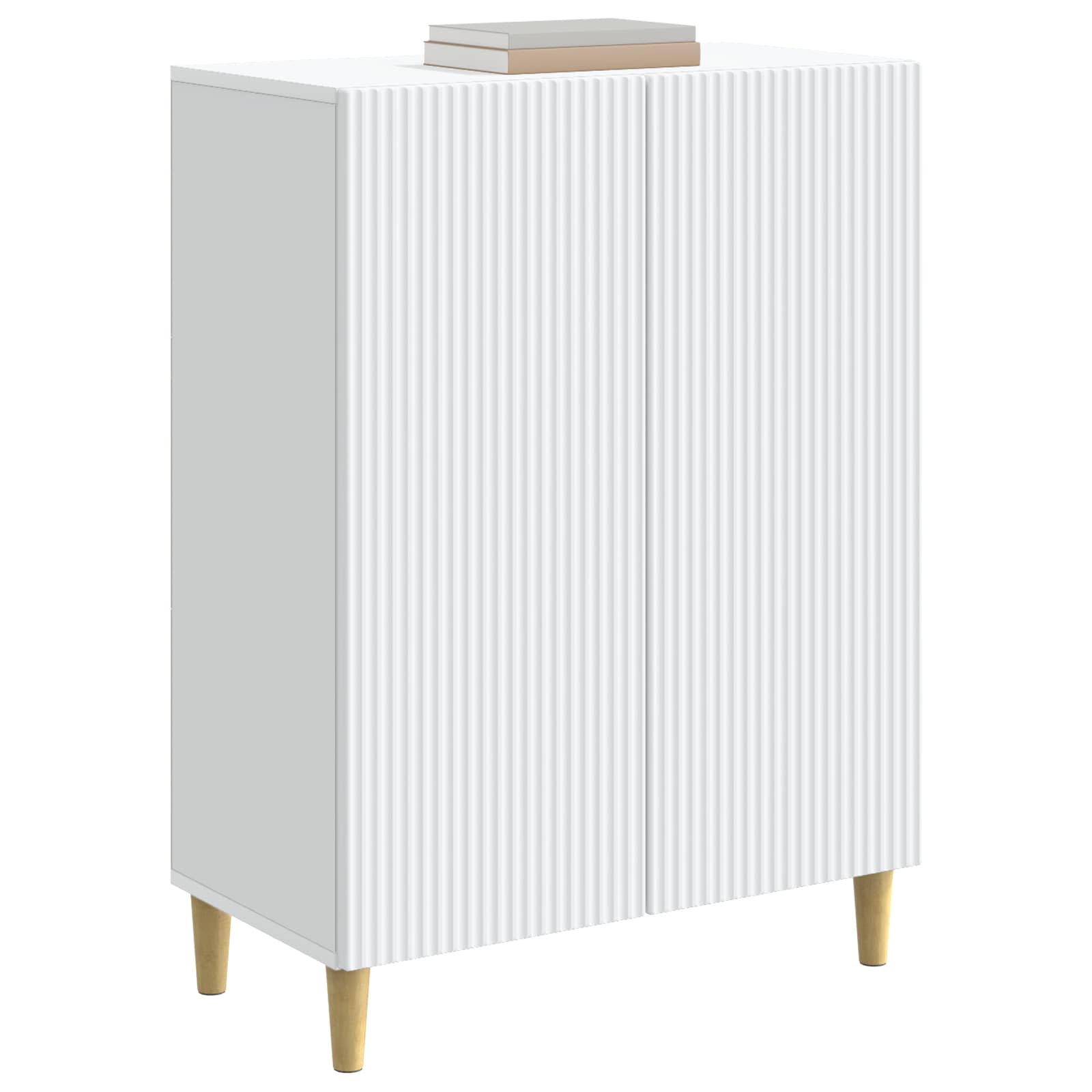 vidaXL Dressoir Zwart 66 x 34,5 x 90 cm Bewerkt hout