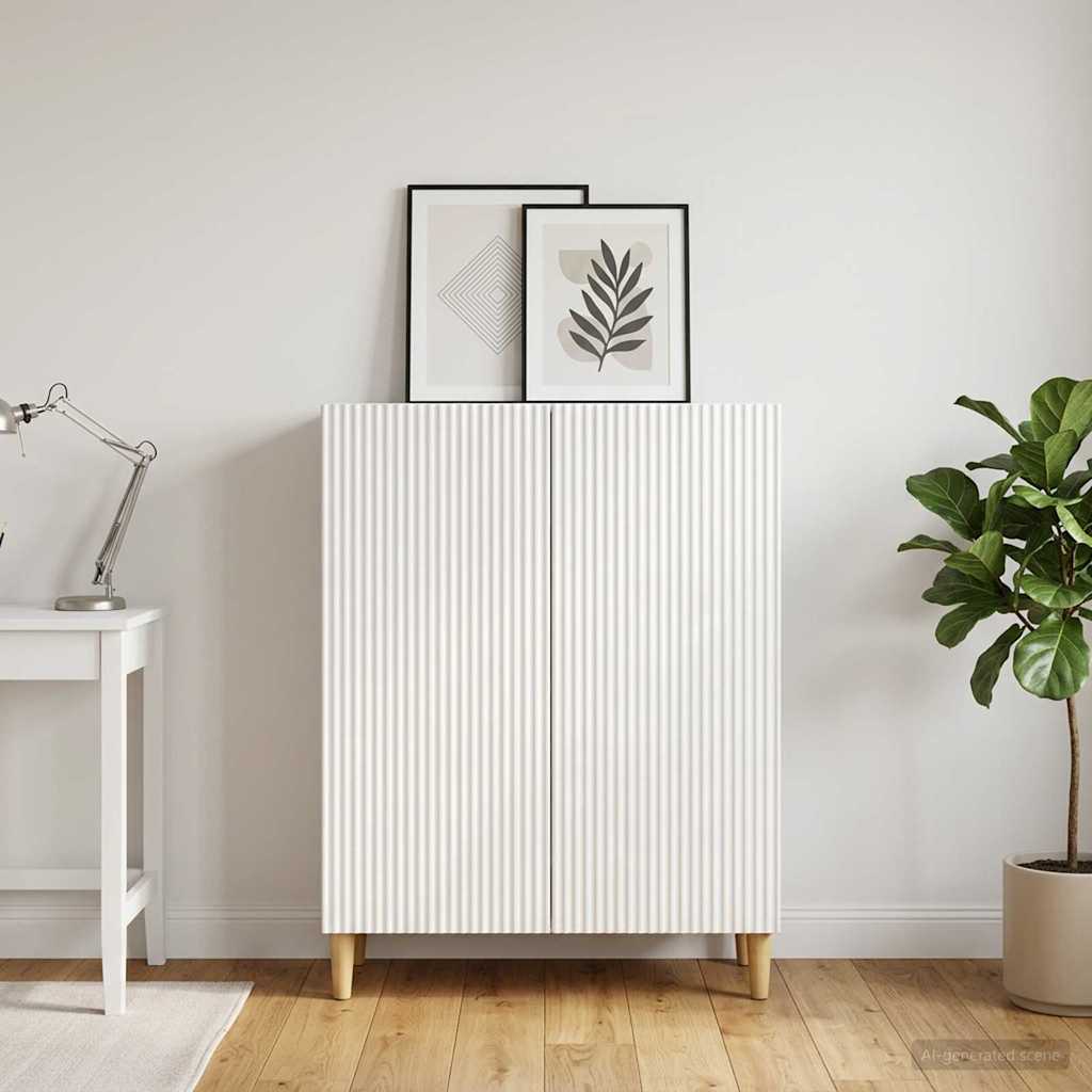 vidaXL Dressoir Zwart 66 x 34,5 x 90 cm Bewerkt hout