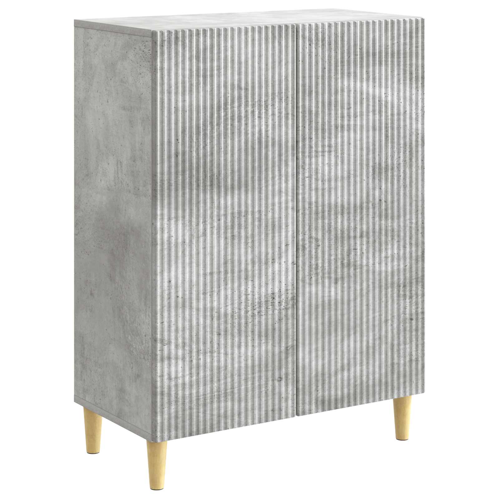 vidaXL Dressoir Zwart 66 x 34,5 x 90 cm Bewerkt hout