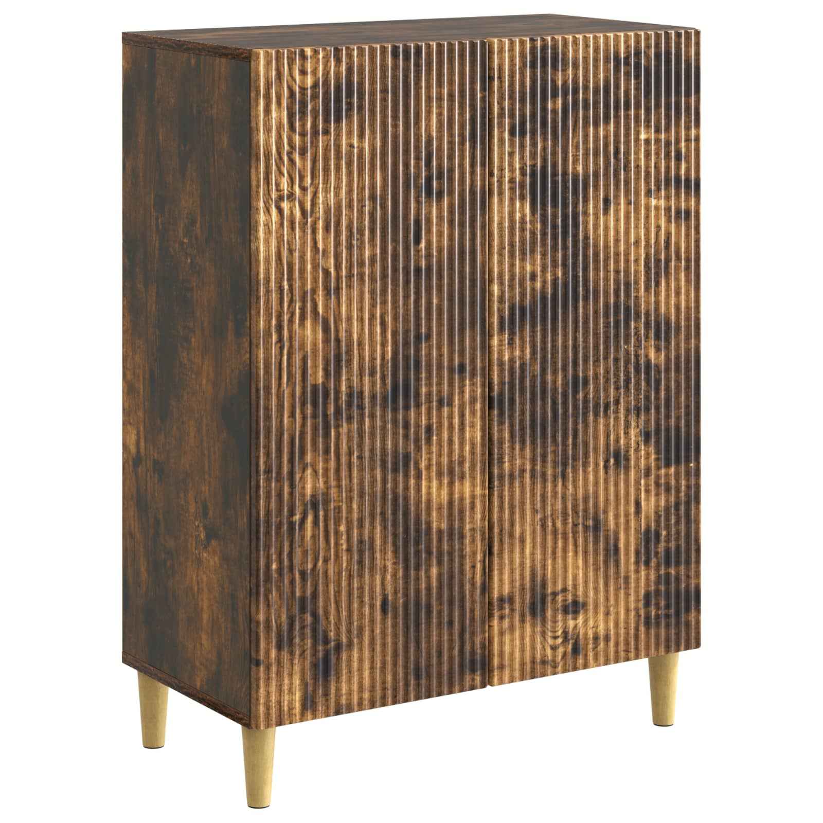 vidaXL Dressoir Zwart 66 x 34,5 x 90 cm Bewerkt hout