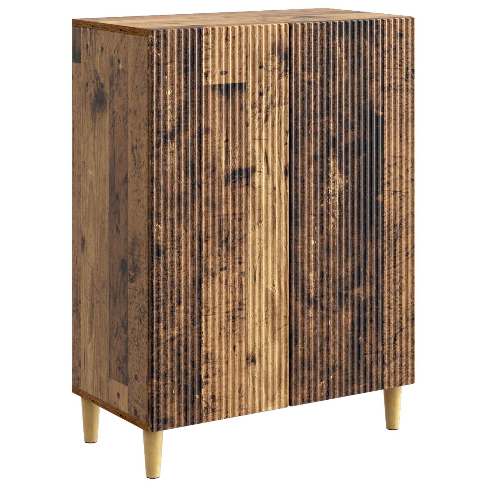 vidaXL Dressoir Zwart 66 x 34,5 x 90 cm Bewerkt hout