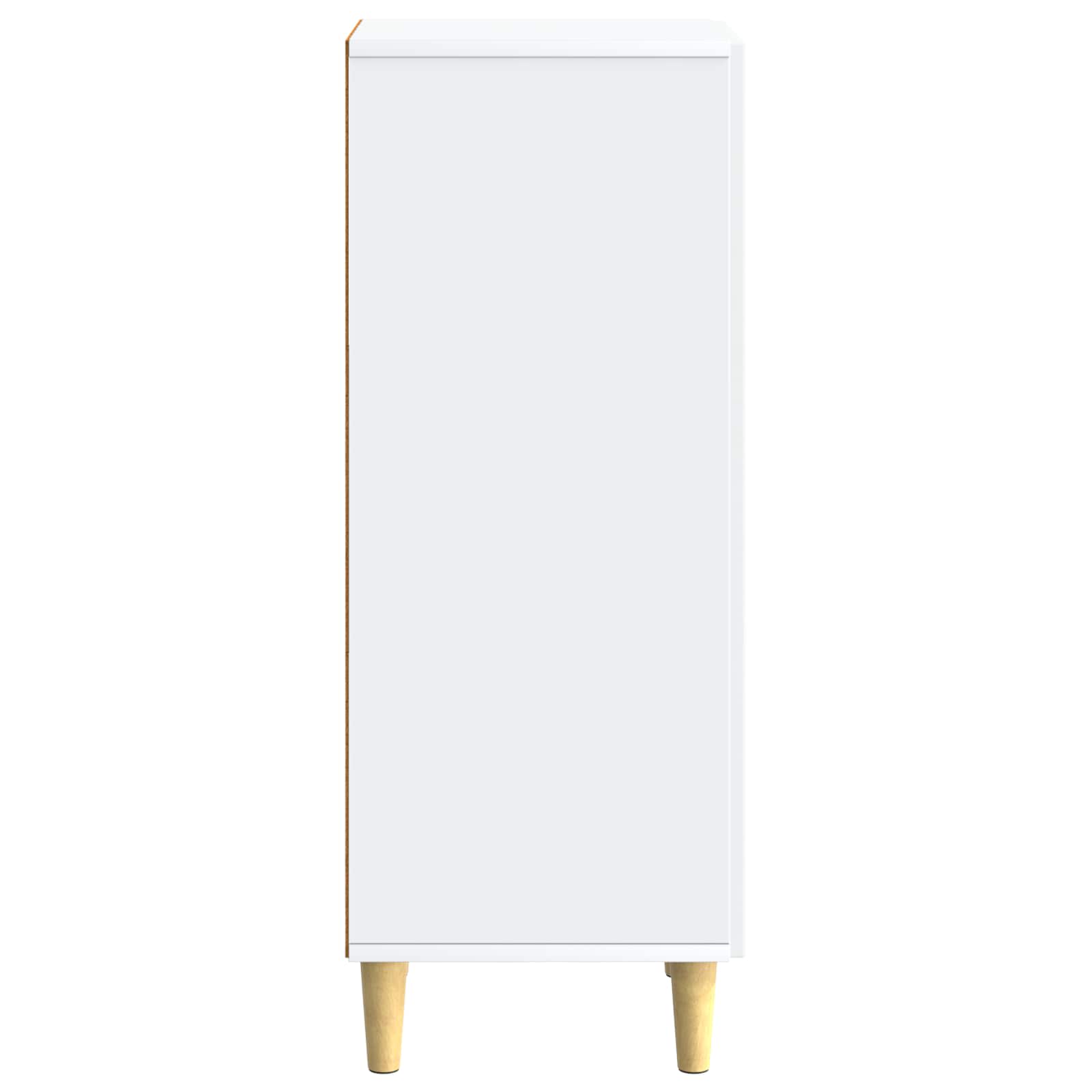vidaXL Dressoir Zwart 33 x 34,5 x 90 cm Bewerkt hout