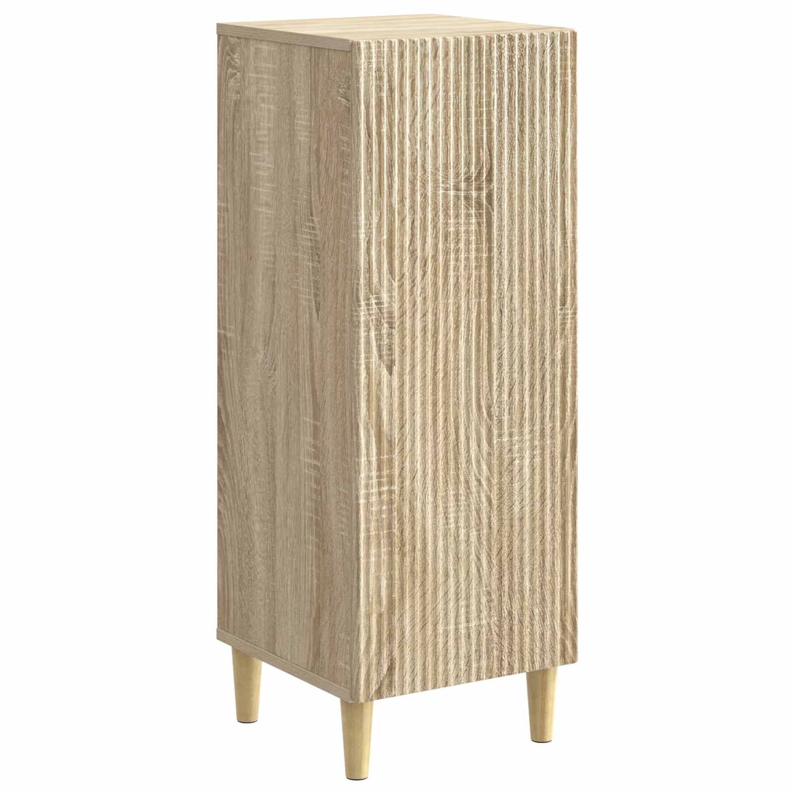 vidaXL Dressoir Zwart 33 x 34,5 x 90 cm Bewerkt hout