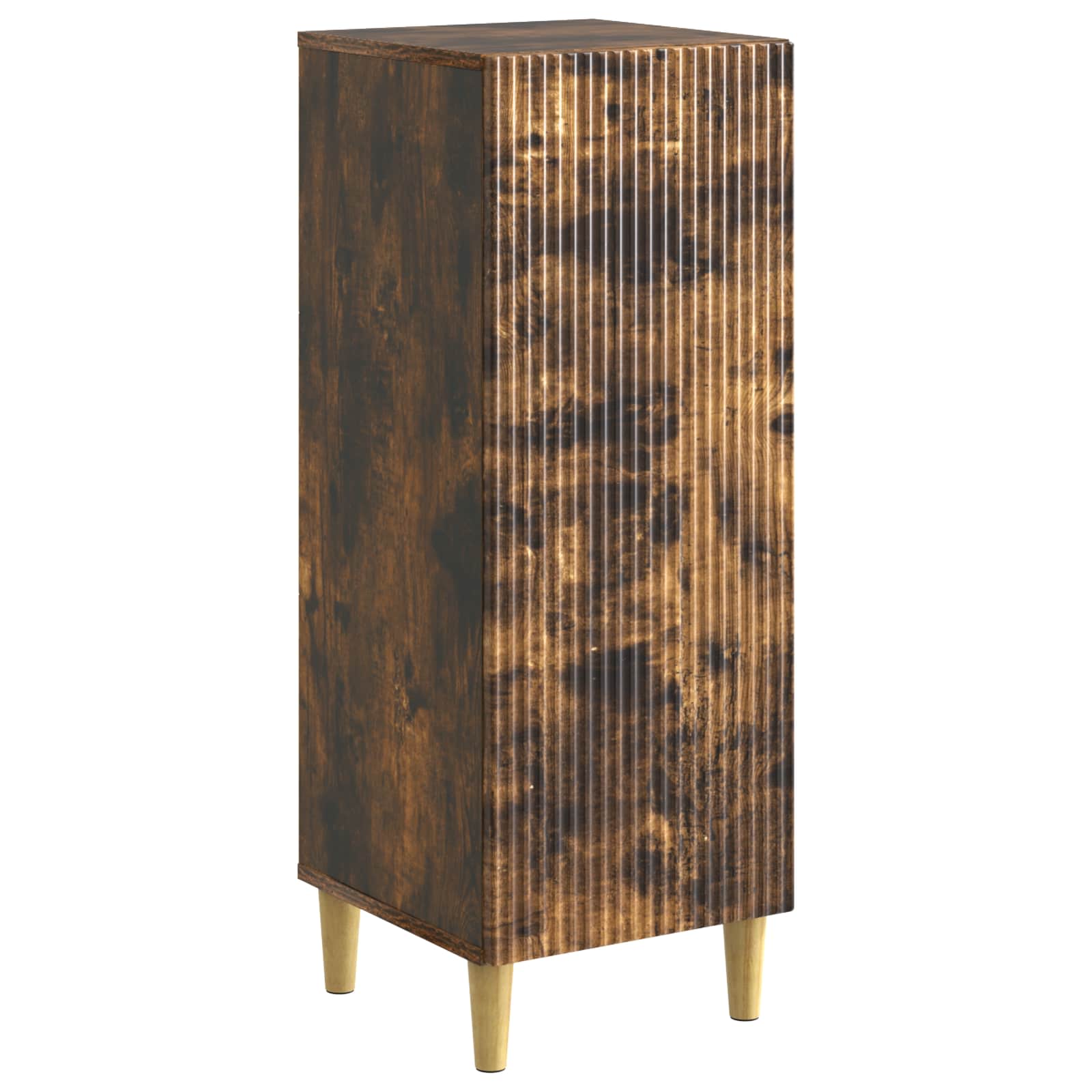 vidaXL Dressoir Zwart 33 x 34,5 x 90 cm Bewerkt hout