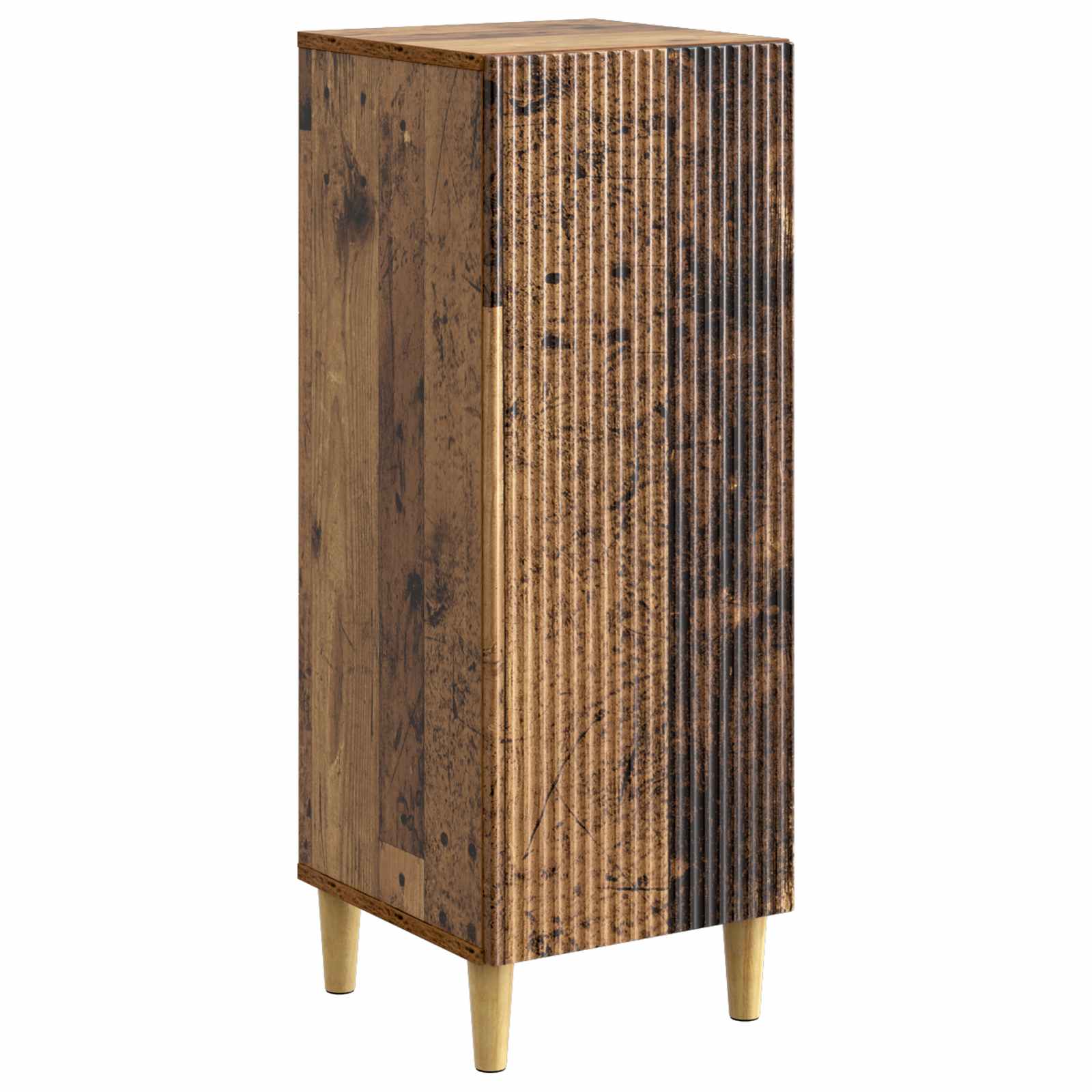 vidaXL Dressoir Zwart 33 x 34,5 x 90 cm Bewerkt hout