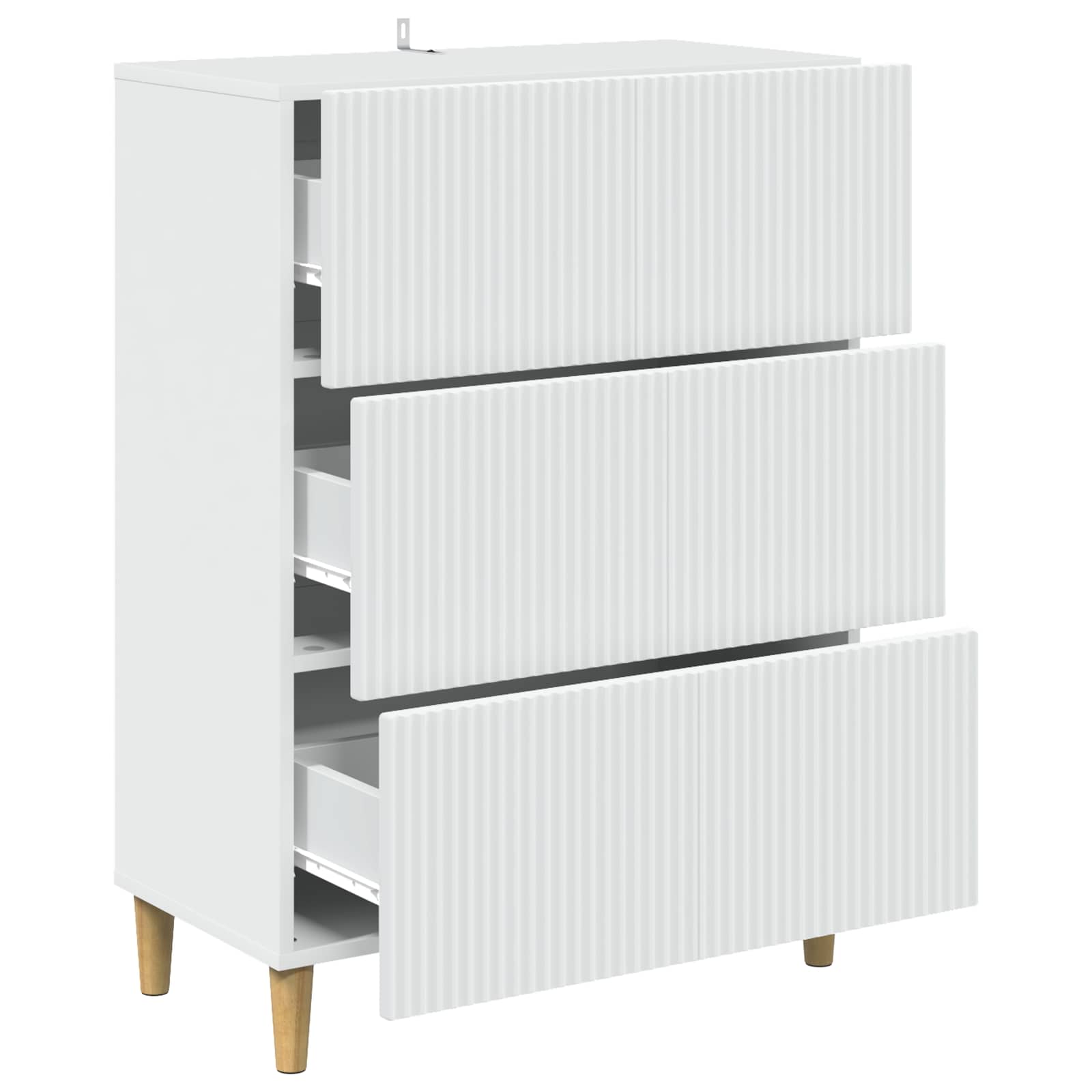 vidaXL Ladenkast Zwart 66 x 34,5 x 90 cm Bewerkt hout