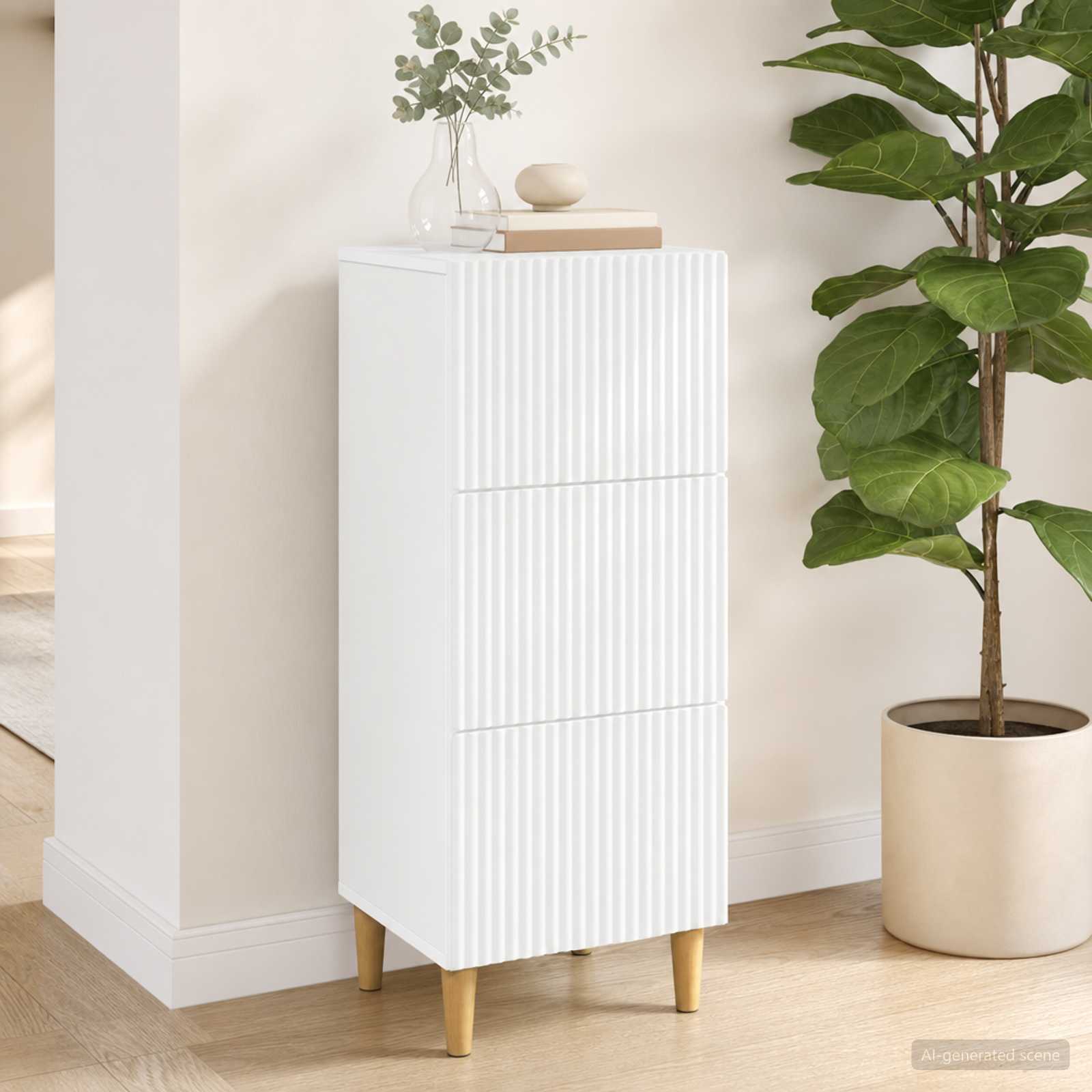 vidaXL Ladenkast Zwart 33 x 34,5 x 90 cm Bewerkt hout
