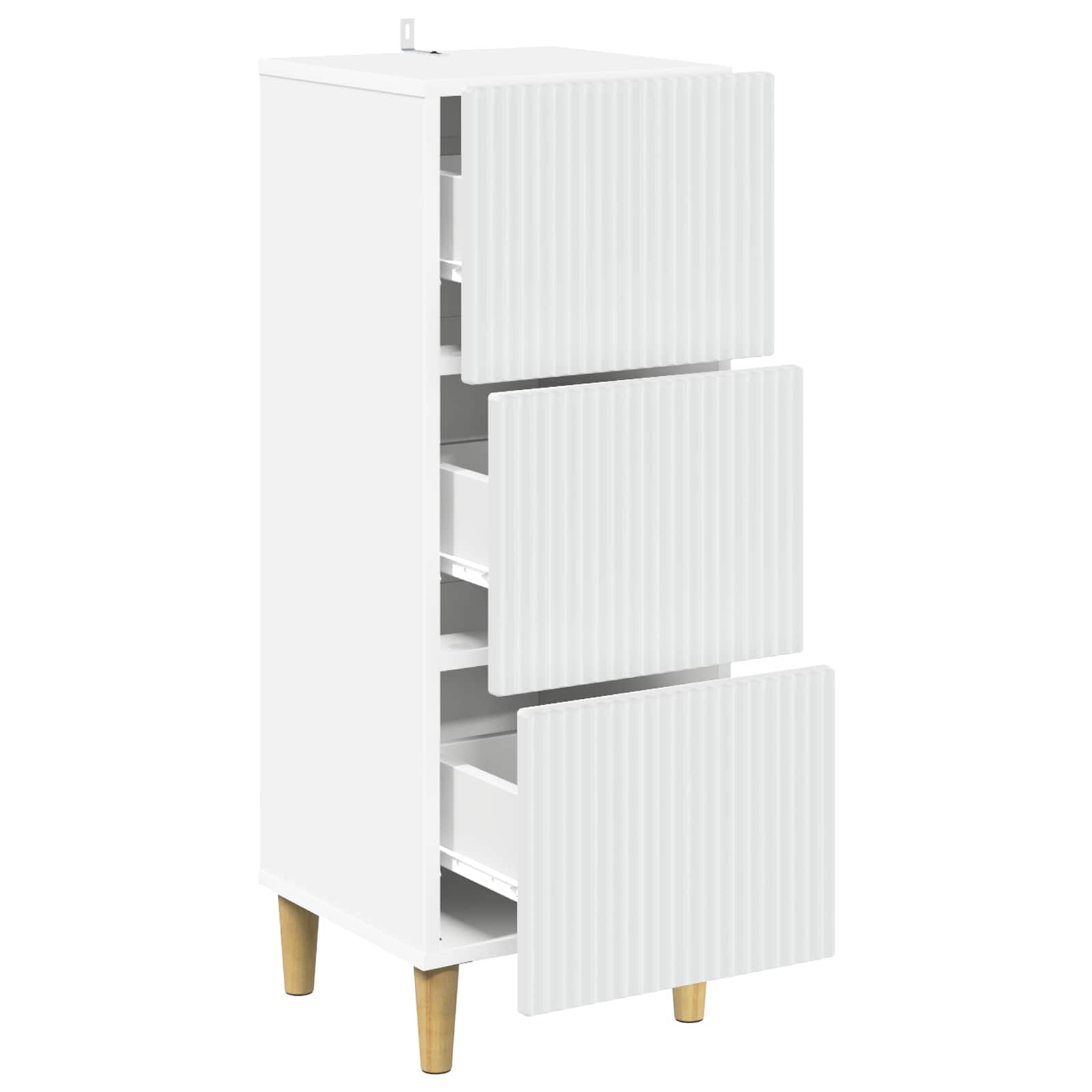 vidaXL Ladenkast Zwart 33 x 34,5 x 90 cm Bewerkt hout