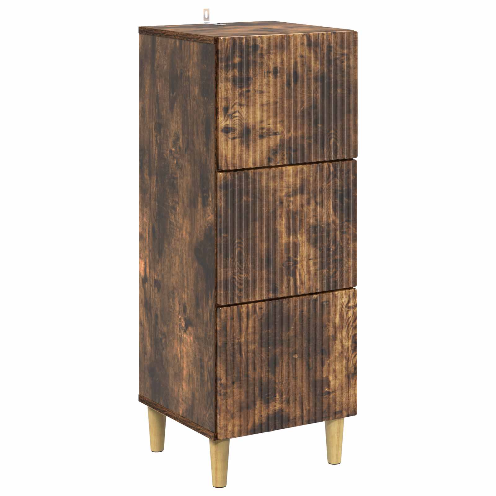 vidaXL Ladenkast Zwart 33 x 34,5 x 90 cm Bewerkt hout