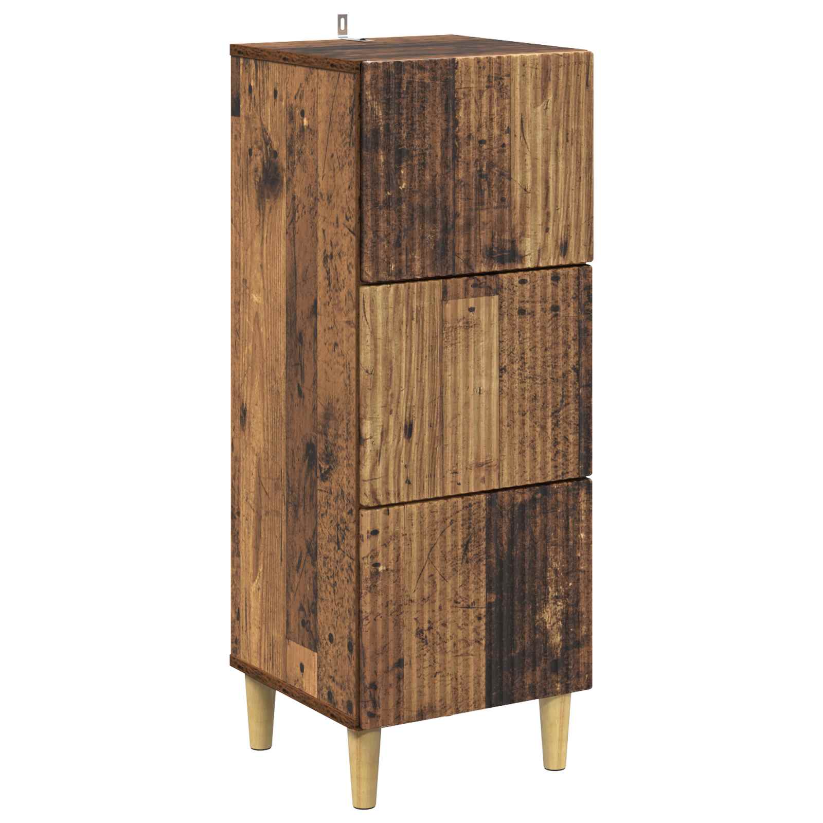 vidaXL Ladenkast Zwart 33 x 34,5 x 90 cm Bewerkt hout