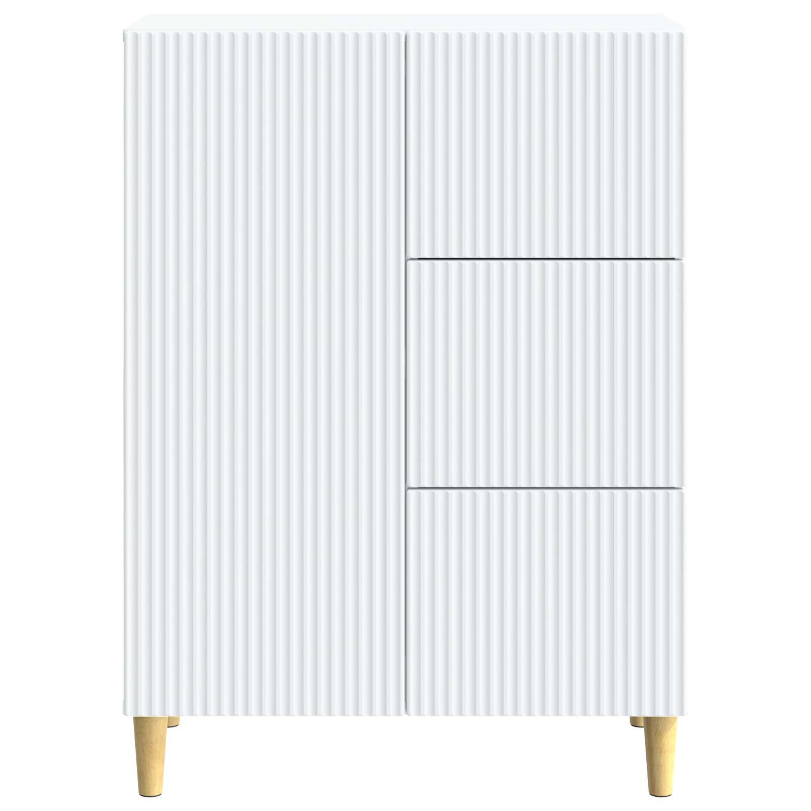 vidaXL Dressoir met lade Zwart 66 x 34,5 x 90 cm Bewerkt hout