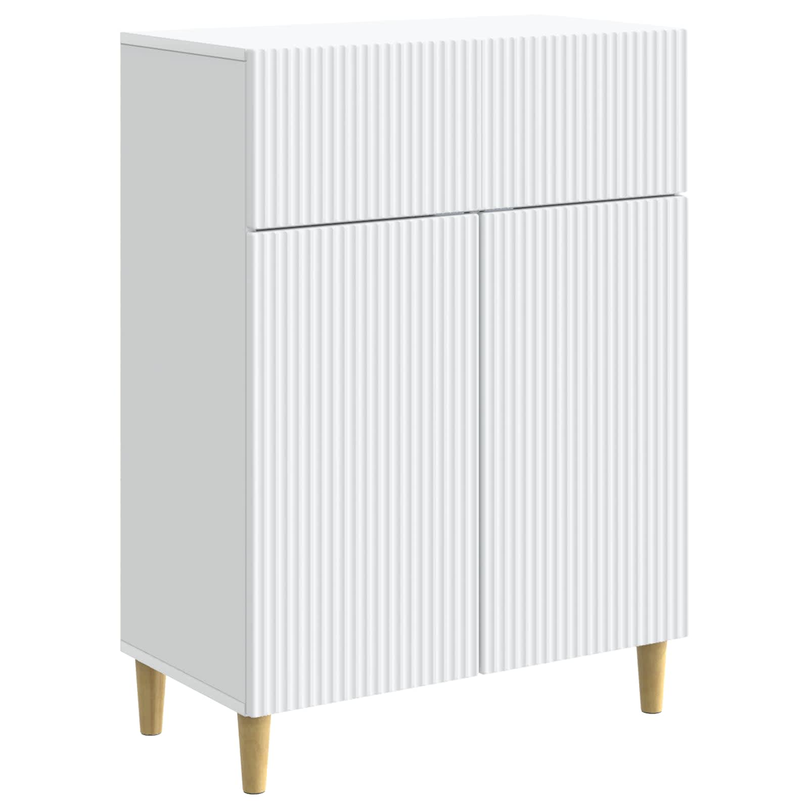 vidaXL Dressoir met lade Zwart 66 x 34,5 x 90 cm Bewerkt hout