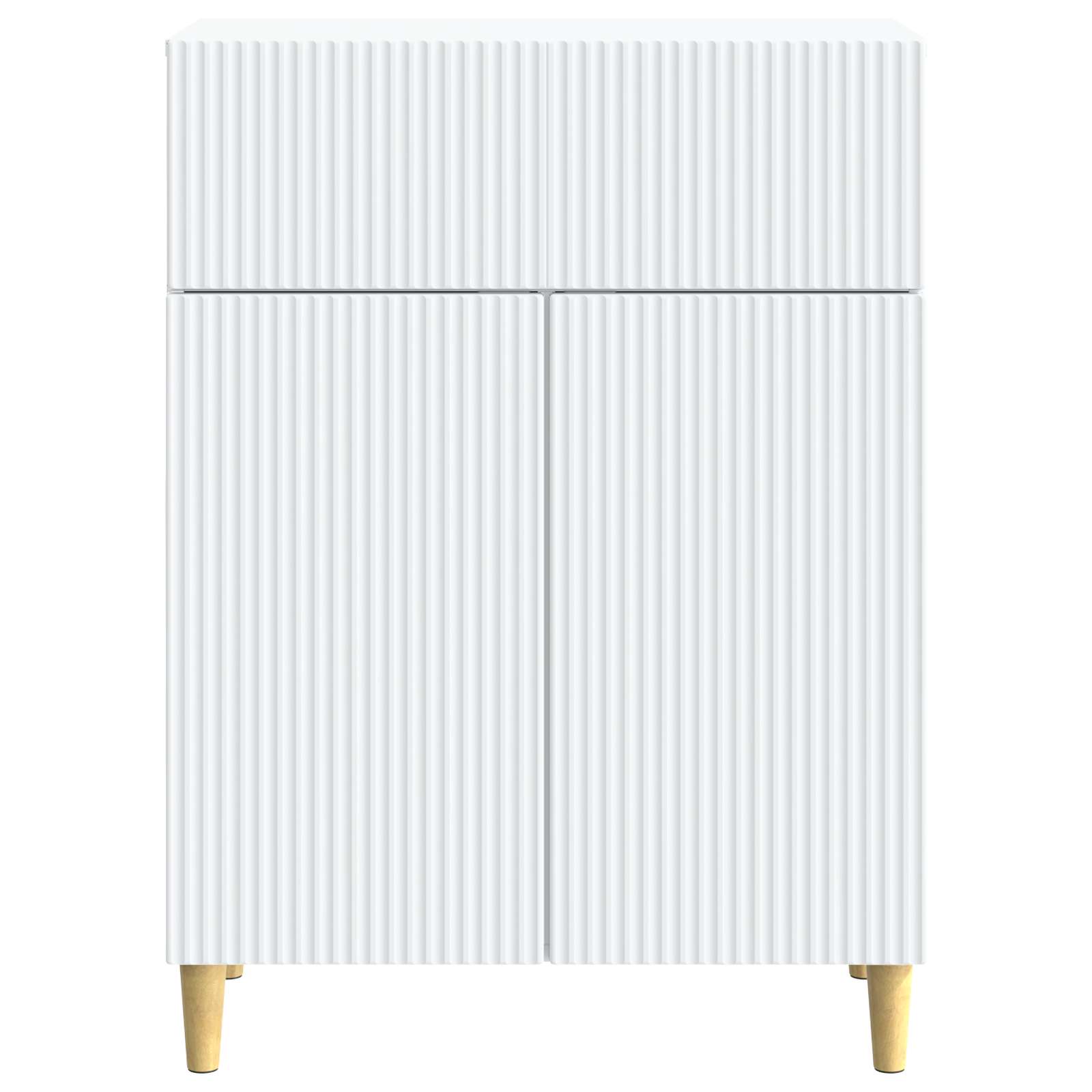 vidaXL Dressoir met lade Zwart 66 x 34,5 x 90 cm Bewerkt hout