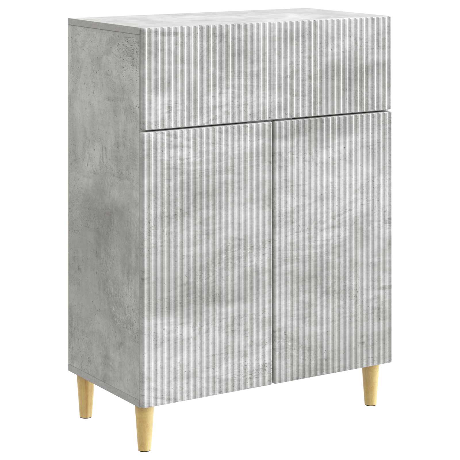 vidaXL Dressoir met lade Zwart 66 x 34,5 x 90 cm Bewerkt hout