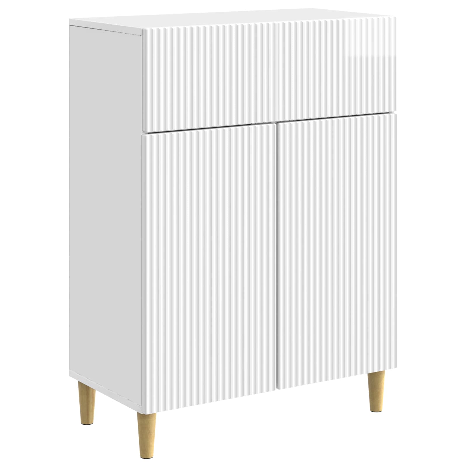 vidaXL Dressoir met lade Zwart 66 x 34,5 x 90 cm Bewerkt hout