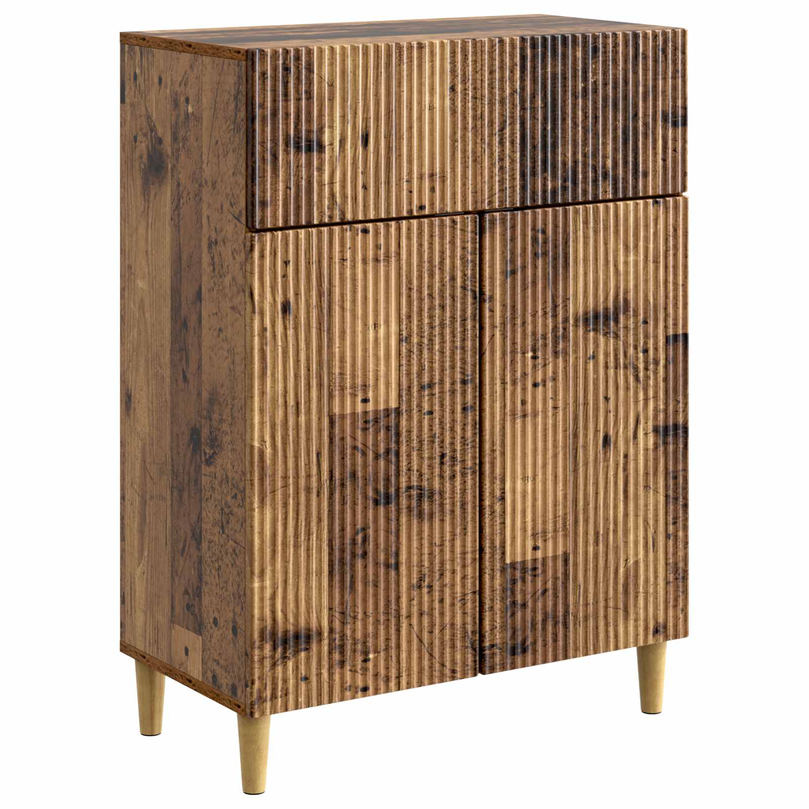vidaXL Dressoir met lade Zwart 66 x 34,5 x 90 cm Bewerkt hout