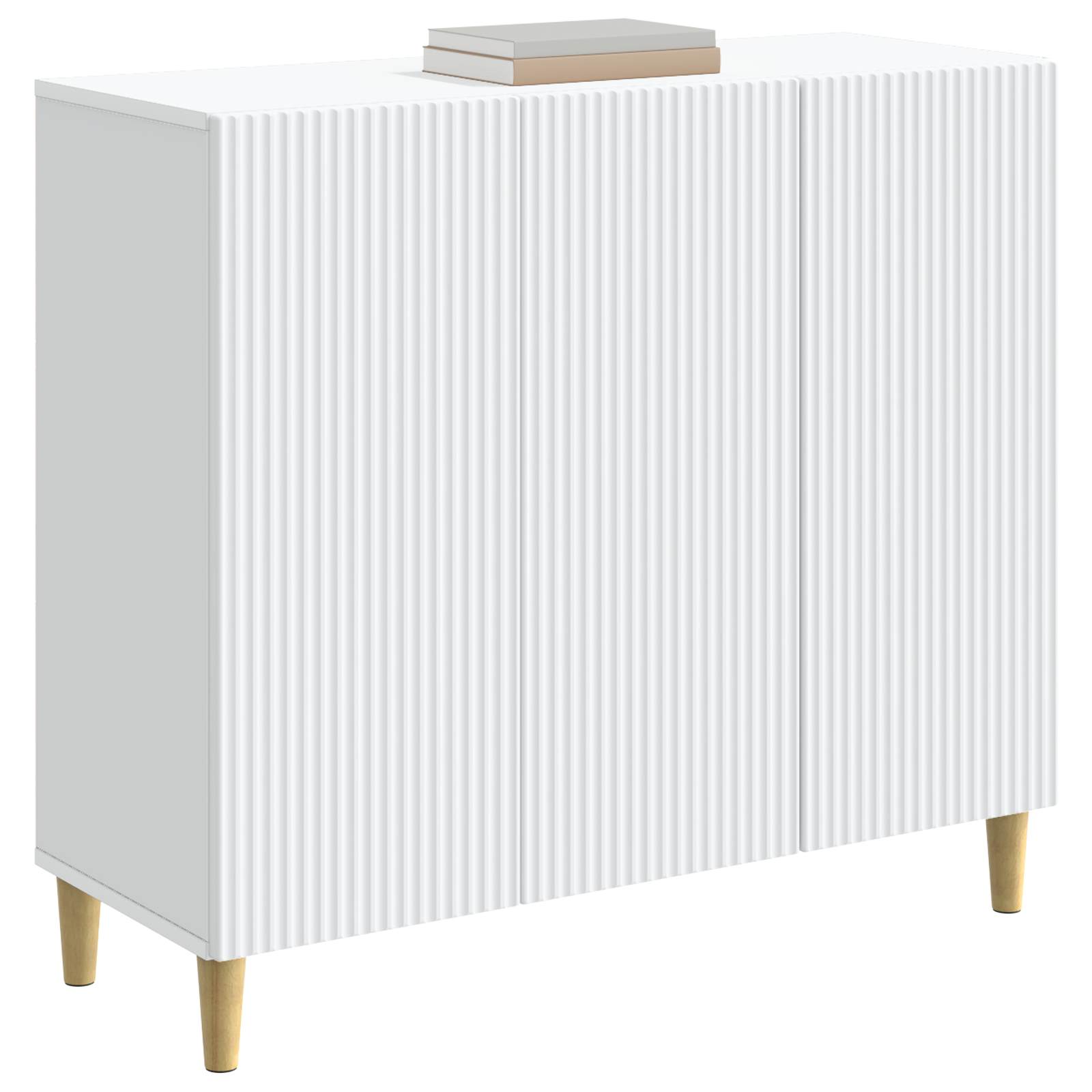 vidaXL Dressoir Zwart 89 x 34,5 x 80 cm Bewerkt hout