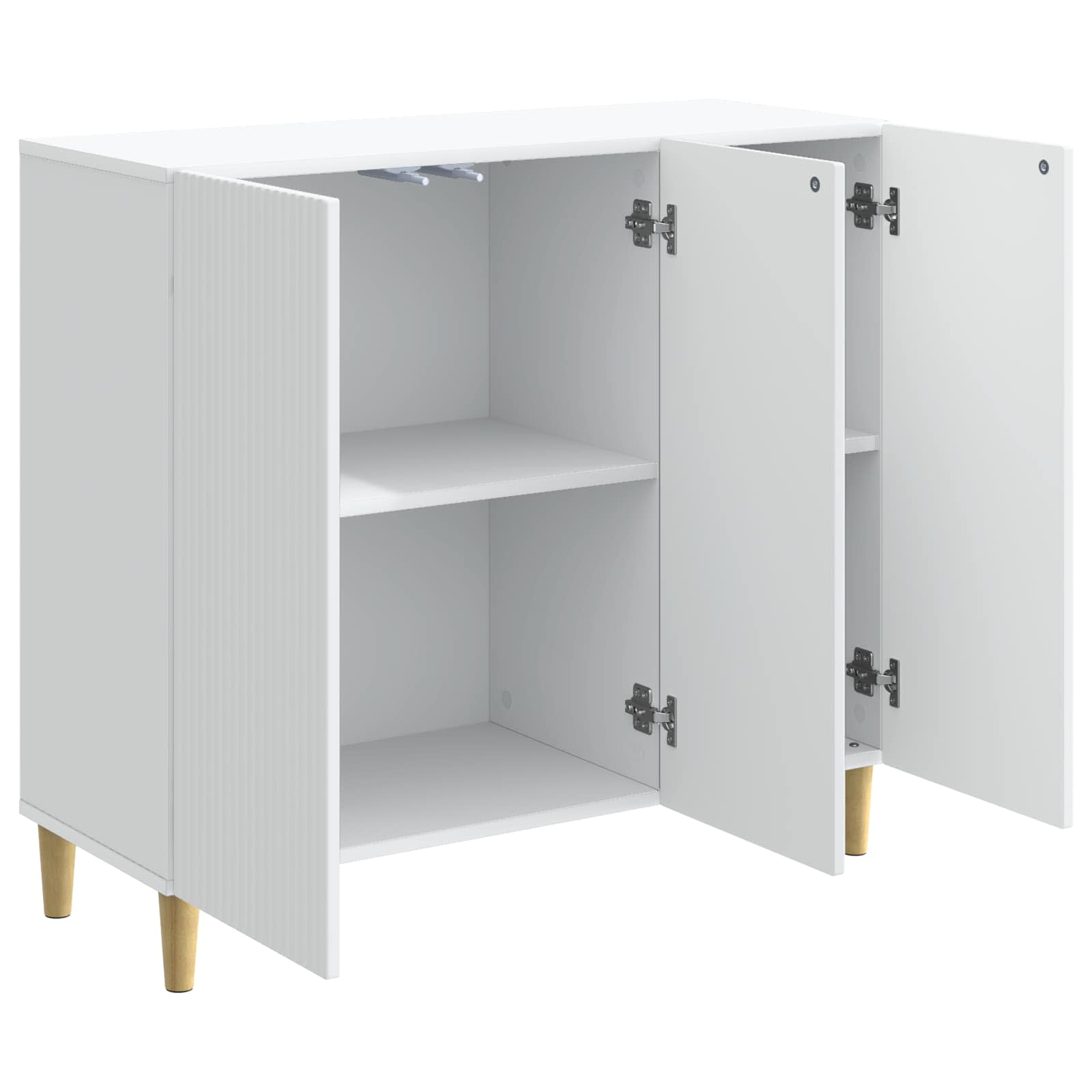 vidaXL Dressoir Zwart 89 x 34,5 x 80 cm Bewerkt hout