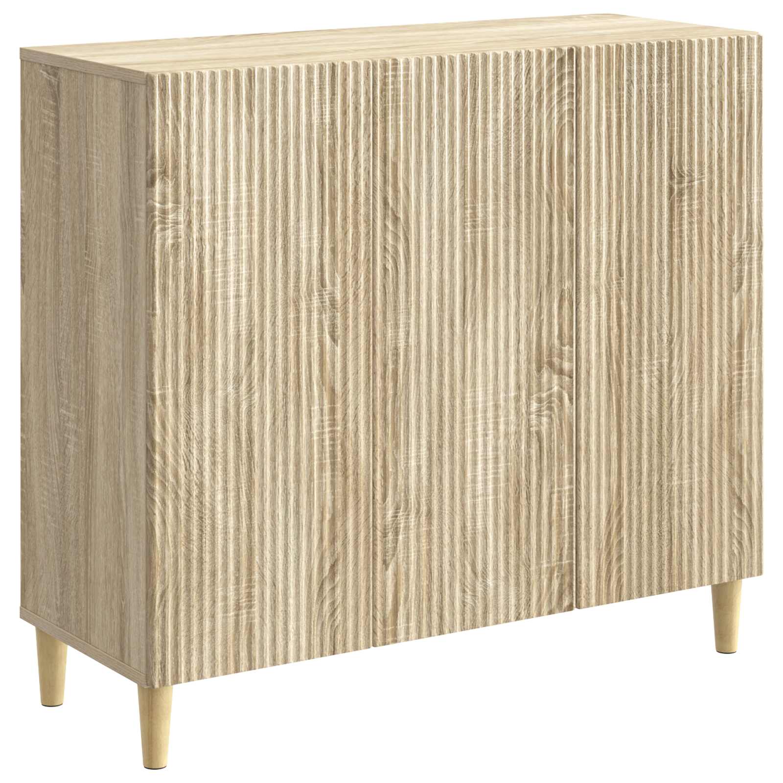 vidaXL Dressoir Zwart 89 x 34,5 x 80 cm Bewerkt hout