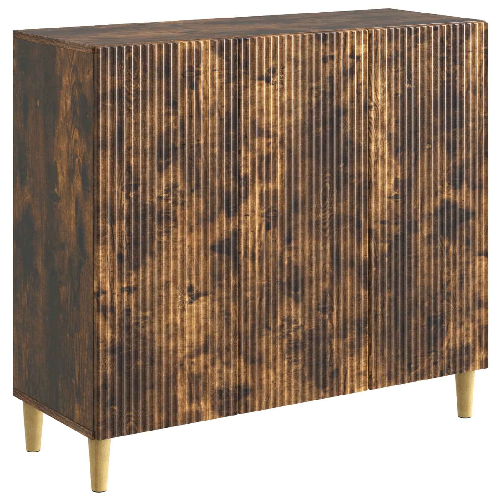 vidaXL Dressoir Zwart 89 x 34,5 x 80 cm Bewerkt hout